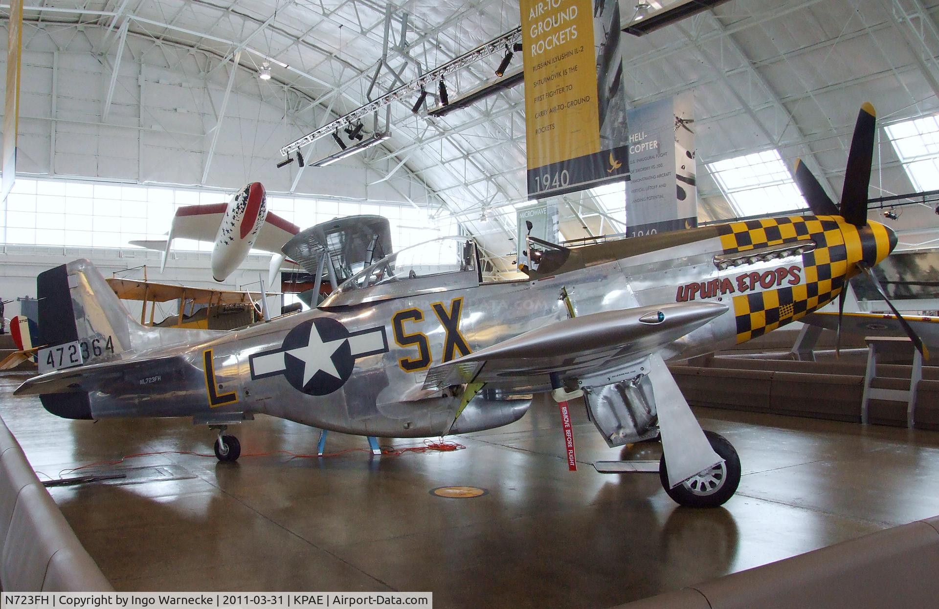 N723FH, 1944 North American P-51D Mustang C/N 44-72364, North American P-51D Mustang at the Flying Heritage Collection, Everett WA