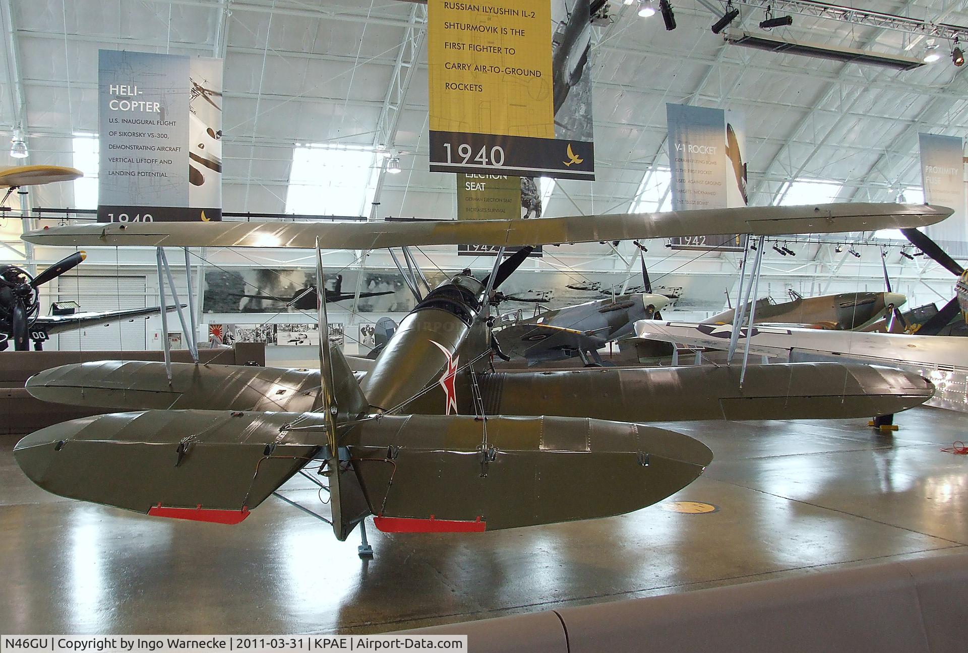 N46GU, 1944 Polikarpov Po-2 C/N 641543, Polikarpov Po-2 at the Flying Heritage Collection, Everett WA