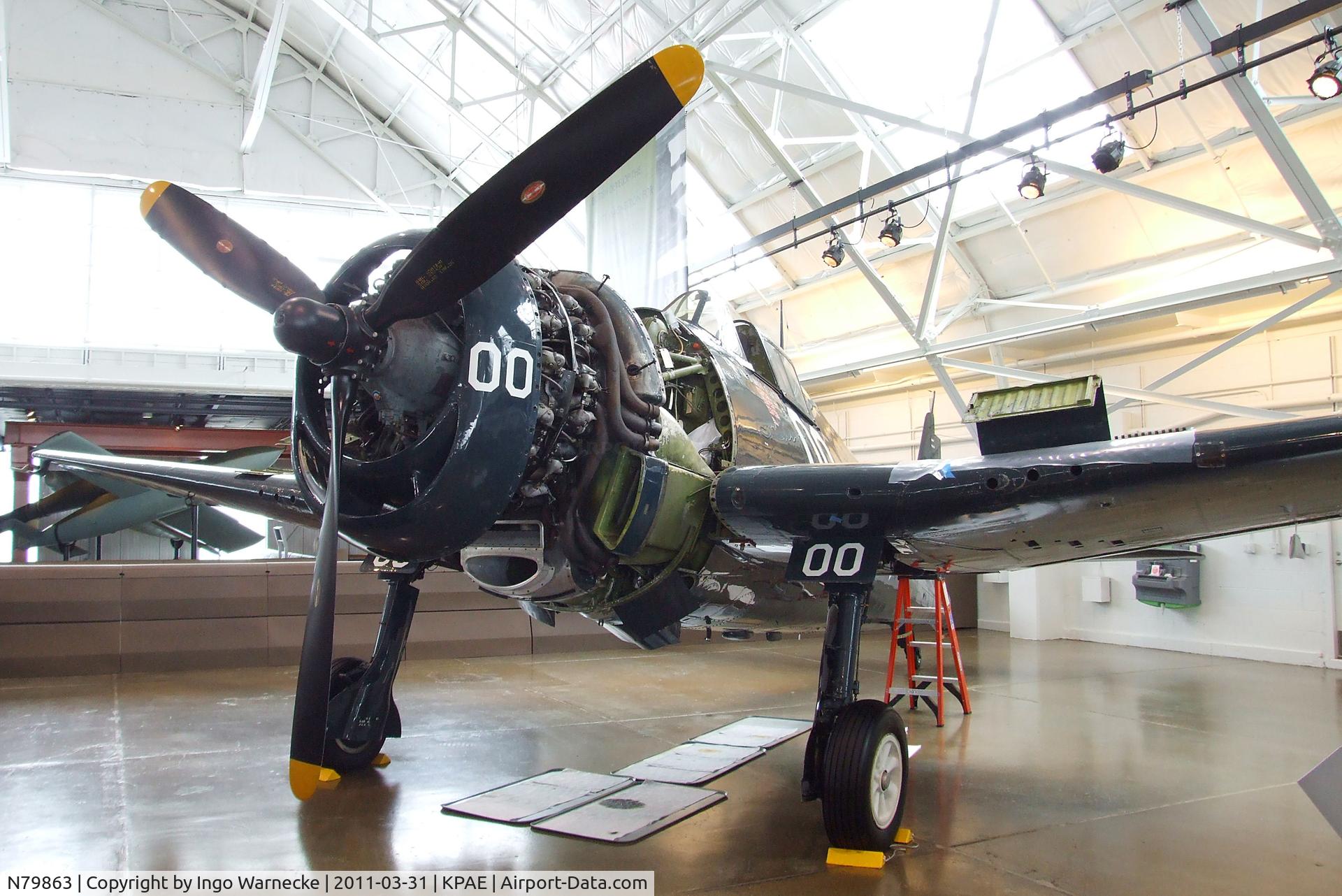 N79863, 1945 Grumman F6F-5 Hellcat C/N A-11008, Grumman F6F-5 Hellcat at the Flying Heritage Collection, Everett WA