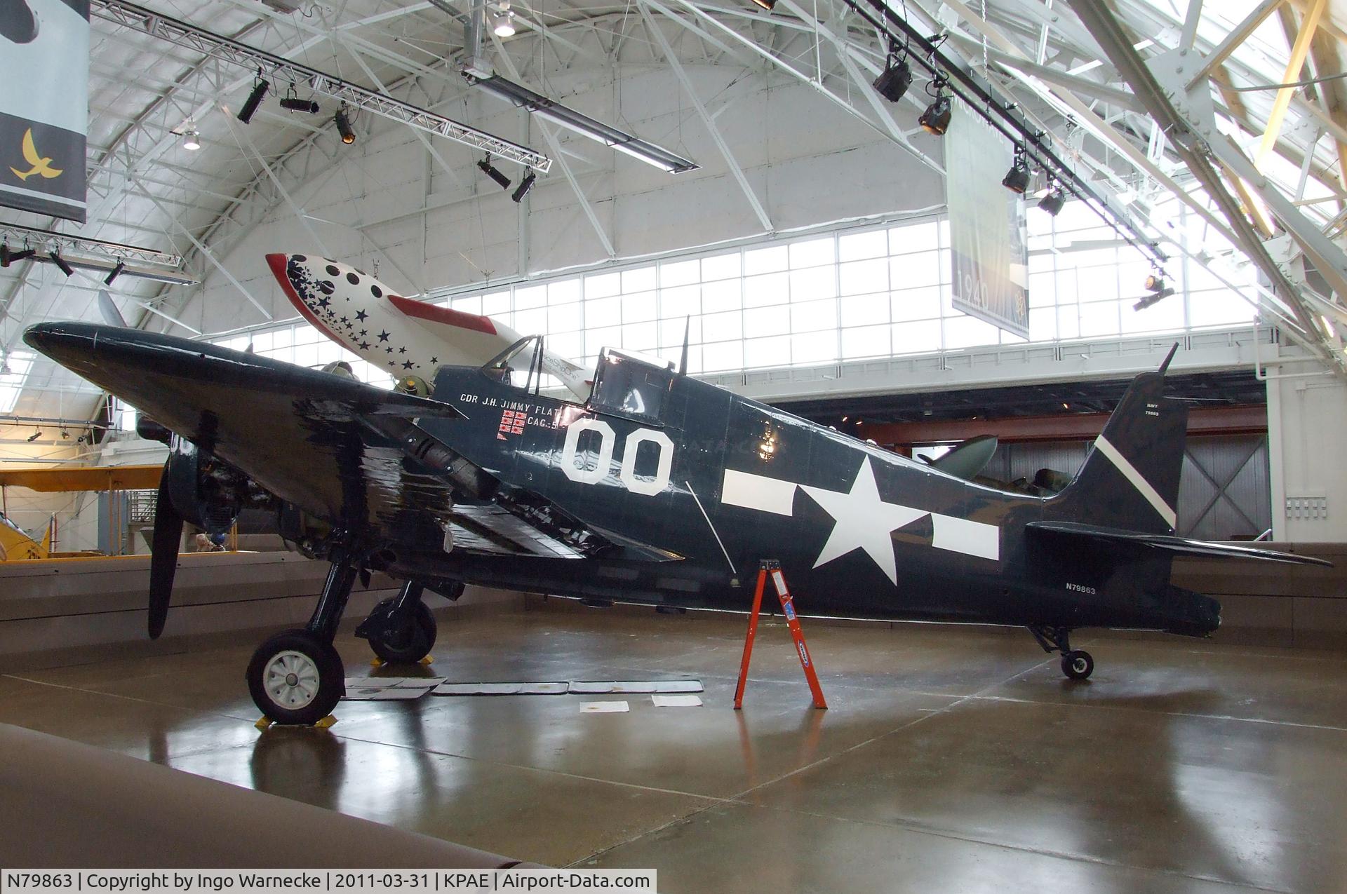 N79863, 1945 Grumman F6F-5 Hellcat C/N A-11008, Grumman F6F-5 Hellcat at the Flying Heritage Collection, Everett WA