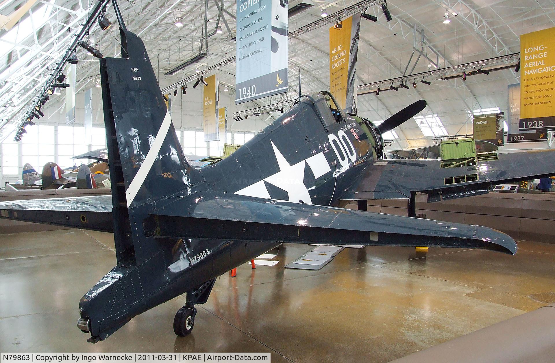 N79863, 1945 Grumman F6F-5 Hellcat C/N A-11008, Grumman F6F-5 Hellcat at the Flying Heritage Collection, Everett WA