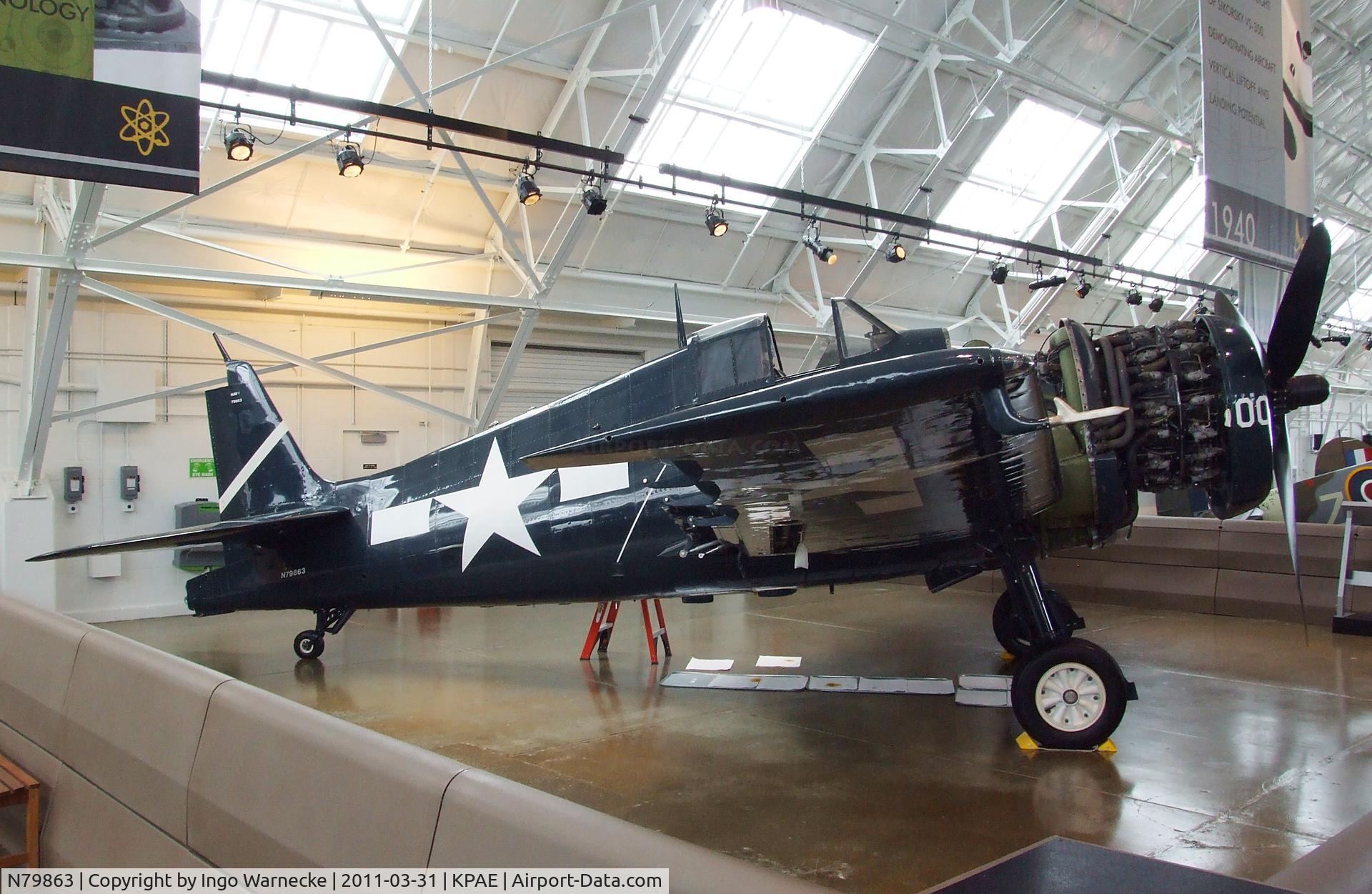 N79863, 1945 Grumman F6F-5 Hellcat C/N A-11008, Grumman F6F-5 Hellcat at the Flying Heritage Collection, Everett WA