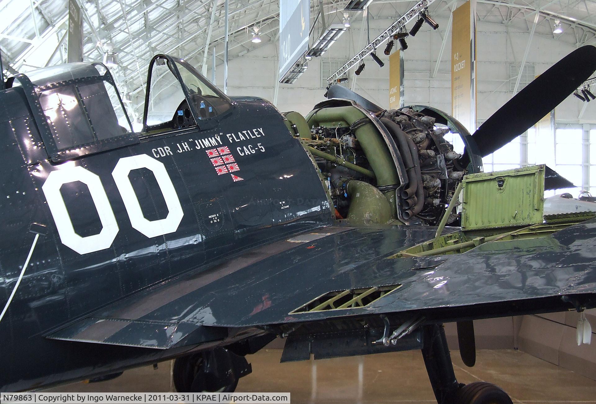 N79863, 1945 Grumman F6F-5 Hellcat C/N A-11008, Grumman F6F-5 Hellcat at the Flying Heritage Collection, Everett WA
