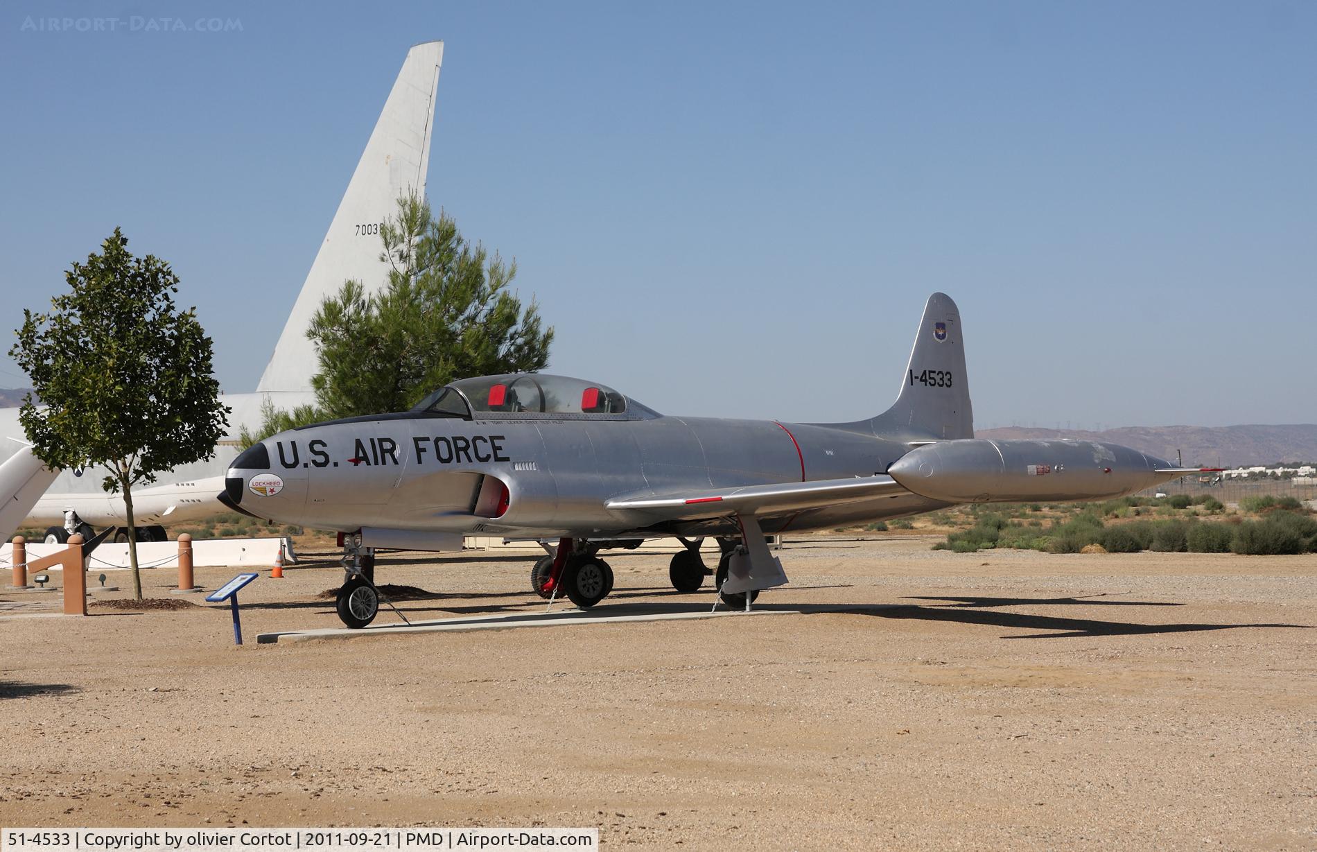 51-4533, 1951 Lockheed T-33A Shooting Star C/N 580-5828, Joe Davis heritage airpark