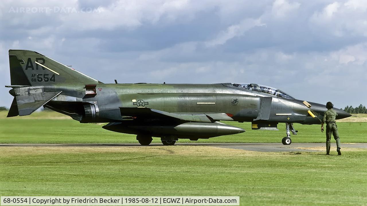 68-0554, 1968 McDonnell Douglas RF-4C Phantom II C/N 3369, last chance position at RAF Alconbury
