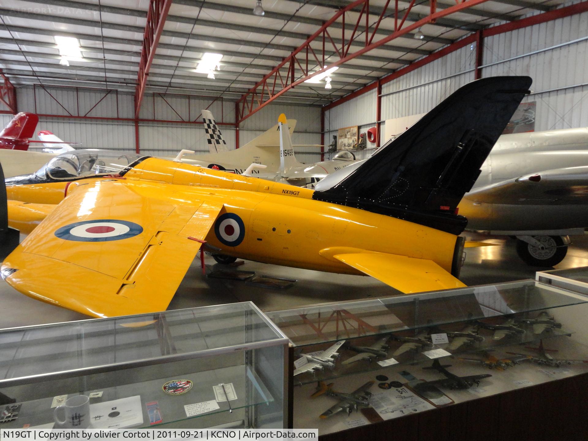 N19GT, 1963 Hawker Siddeley Gnat T.1 C/N FL540, an English plane in an american museum