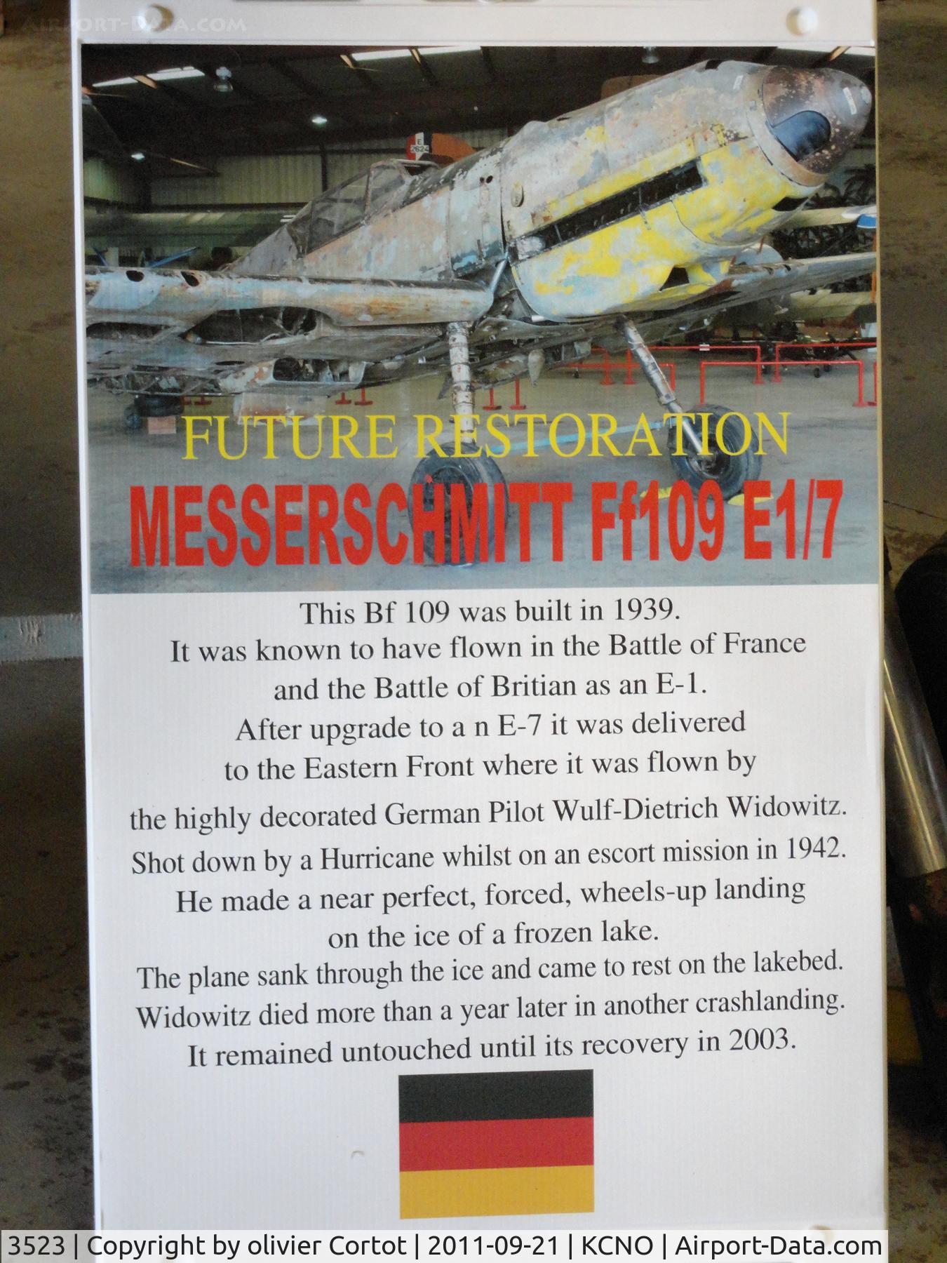 3523, 1939 Messerschmitt Bf-109E-7 C/N 3523, the plane's history