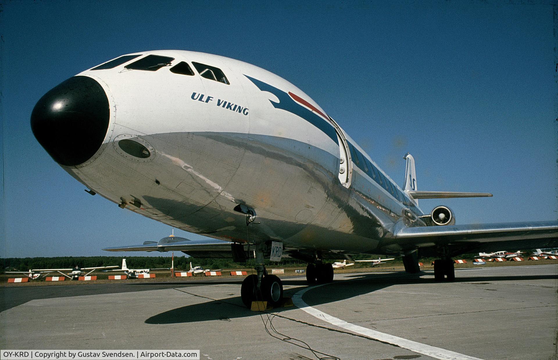 OY-KRD, 1960 Sud Aviation SE-210 Caravelle III C/N 47, Photo taken in Roenne Airport RNN/EKRN. Denmark.