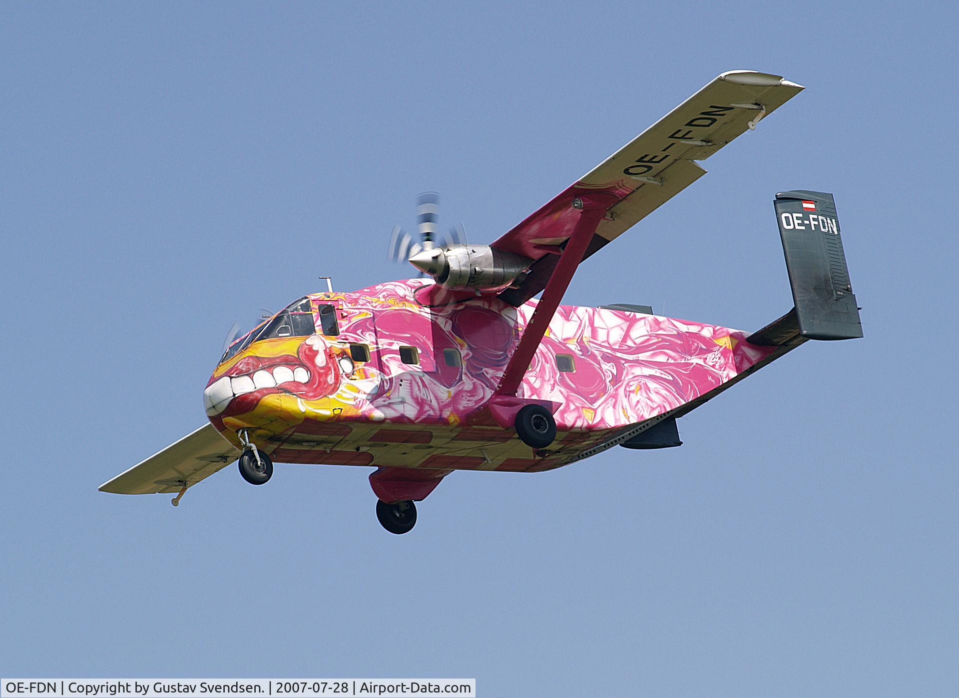 OE-FDN, 1979 Short SC-7 Skyvan 3M-400 C/N SH.1964, Photo taken at Bornholm Airport RNN/EKRN. Denmark.