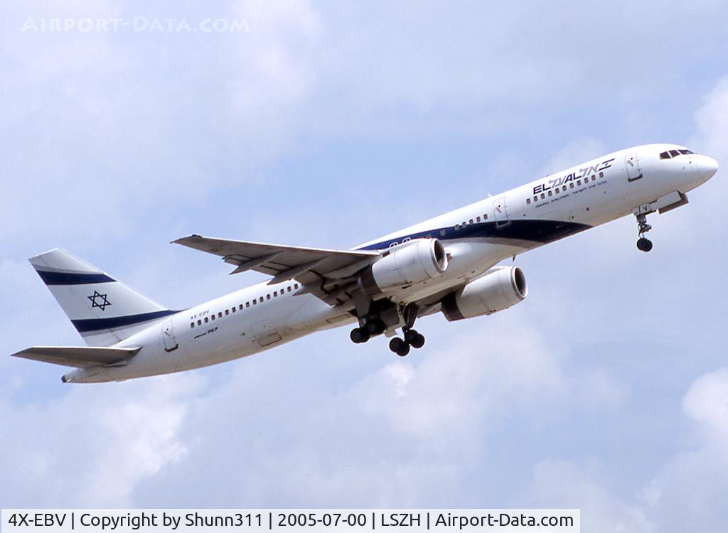 4X-EBV, 1993 Boeing 757-258 C/N 26054, Taking off from rwy 31