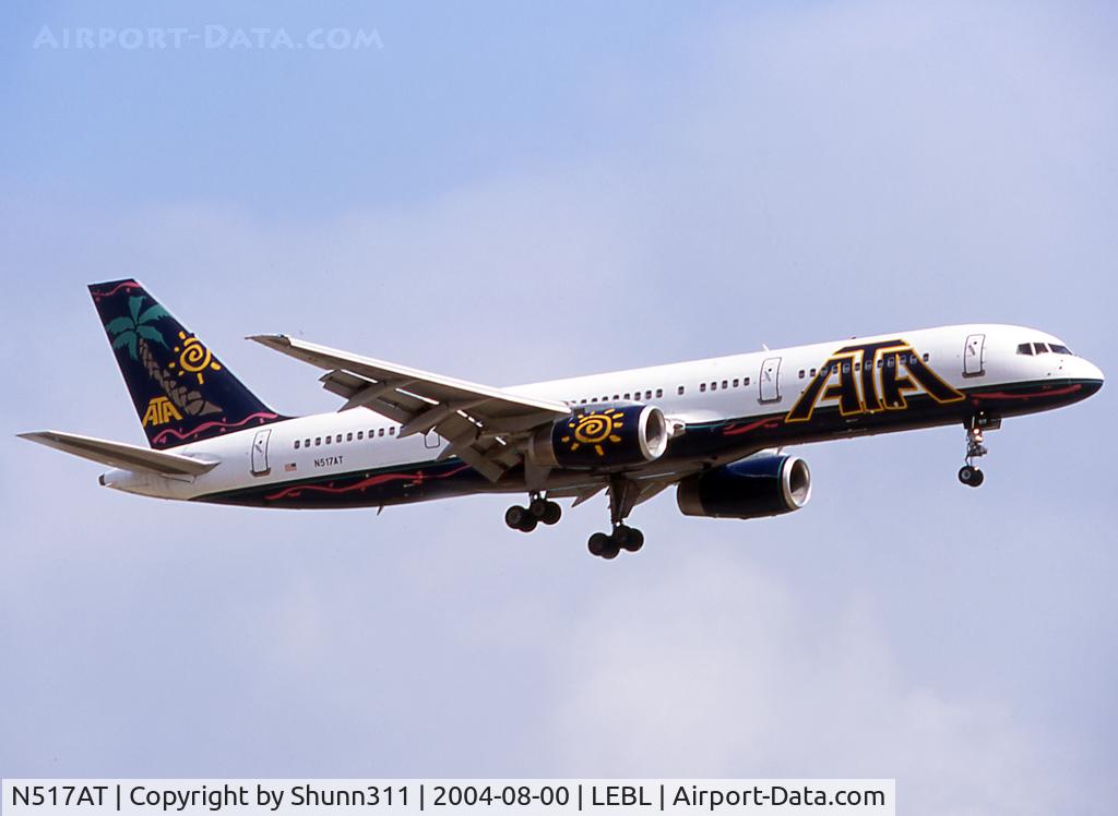 N517AT, 1996 Boeing 757-23N C/N 27973, Landing rwy 25 in last c/s