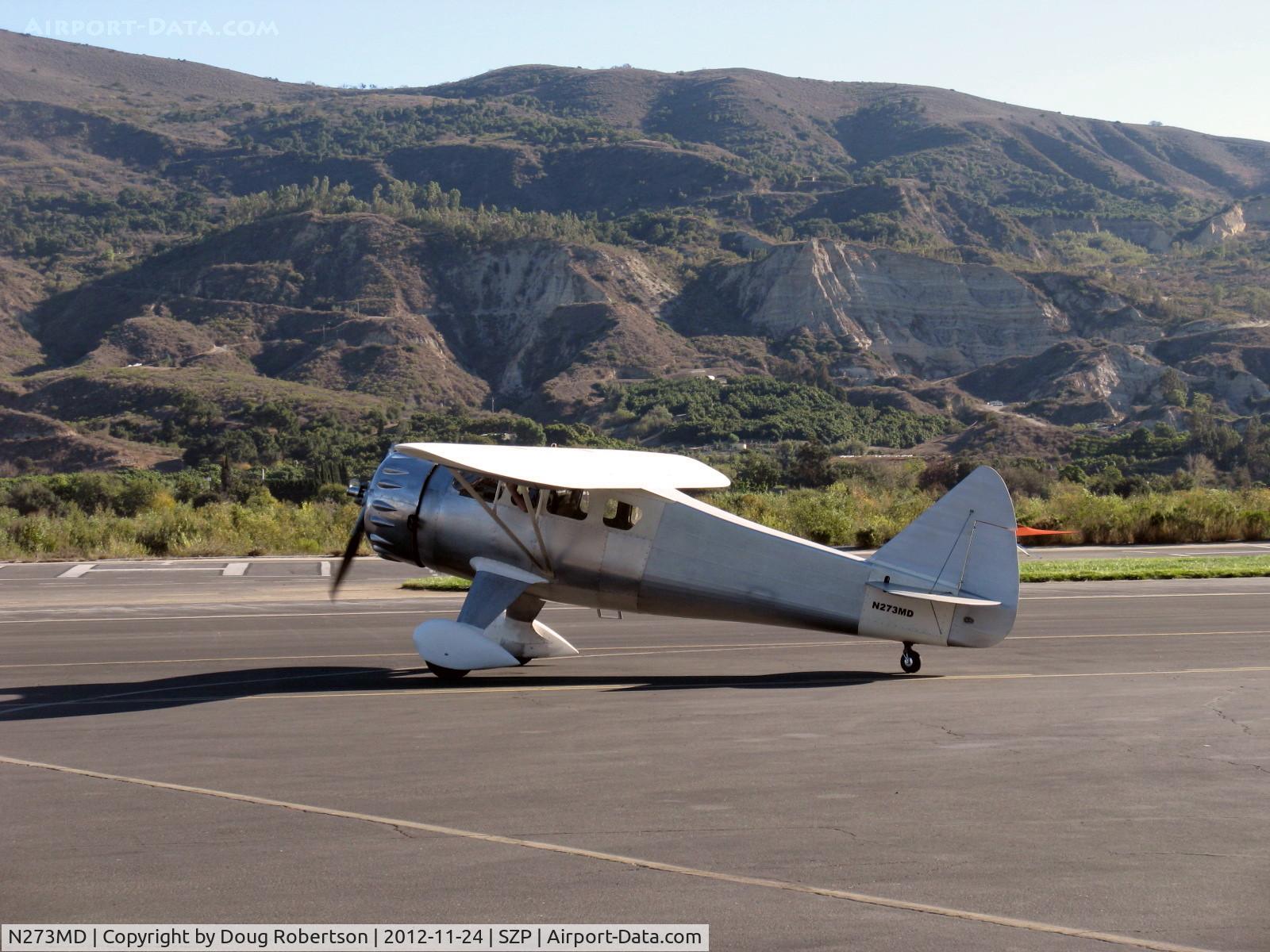 N273MD, 2008 Dickenson Howard DGA-21 (Replicate) C/N 001, 2008 DICKENSON HOWARD DGA-21 'Mr. DICKENSON', P&W R-1340-57 Wasp 600 Hp radial, taxi