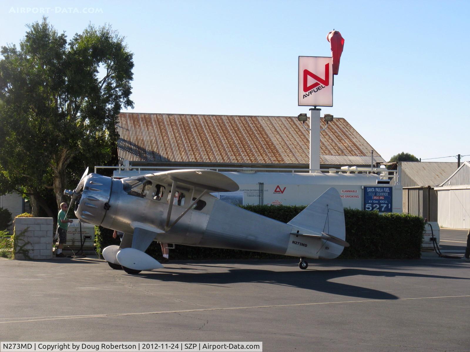 N273MD, 2008 Dickenson Howard DGA-21 (Replicate) C/N 001, 2008 DICKENSON HOWARD DGA-21 'Mr. DICKENSON', P&W R-1340-57 Wasp 600 Hp radial, refueling