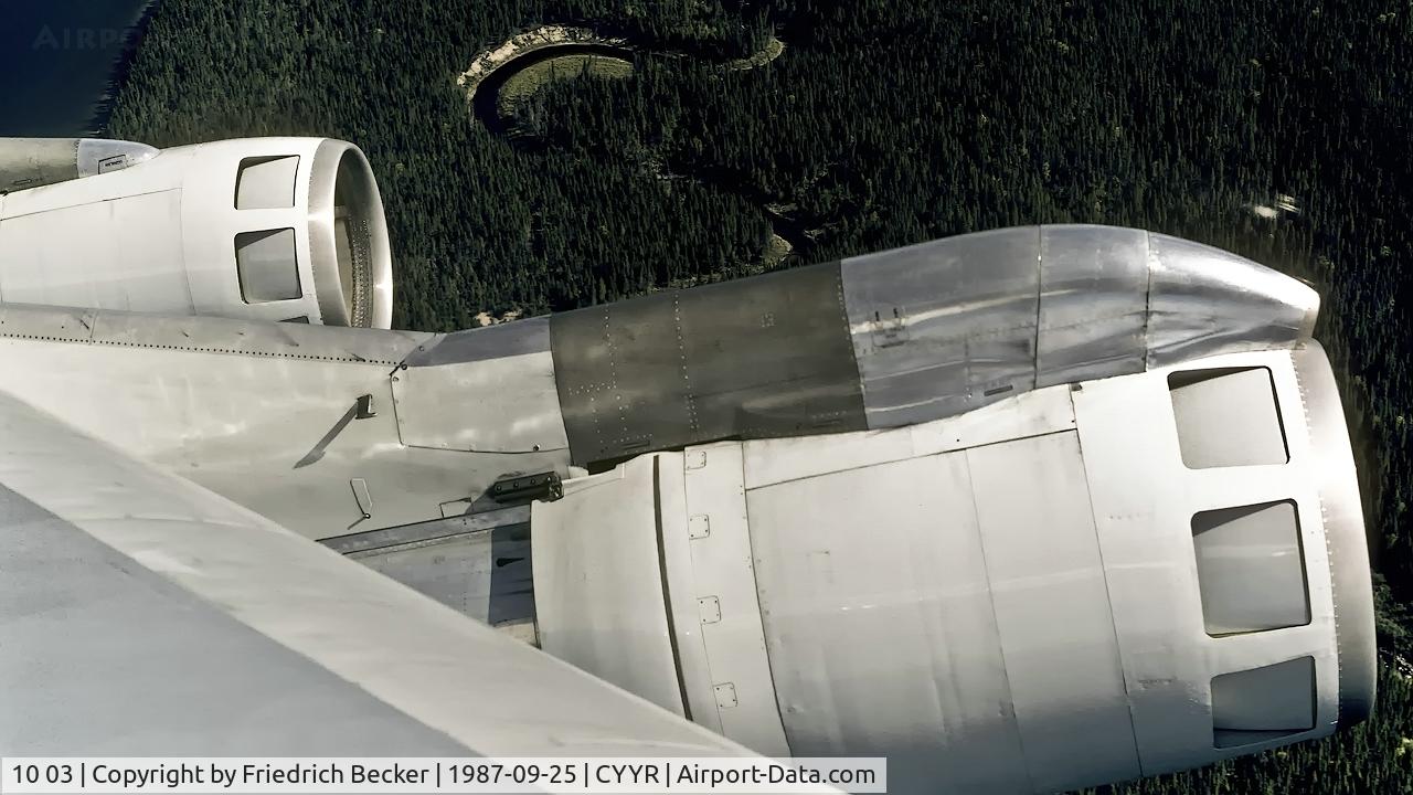 10 03, 1968 Boeing 707-307C C/N 19999, departing CFB Goose Bay with a Luftwaffe B707-307C