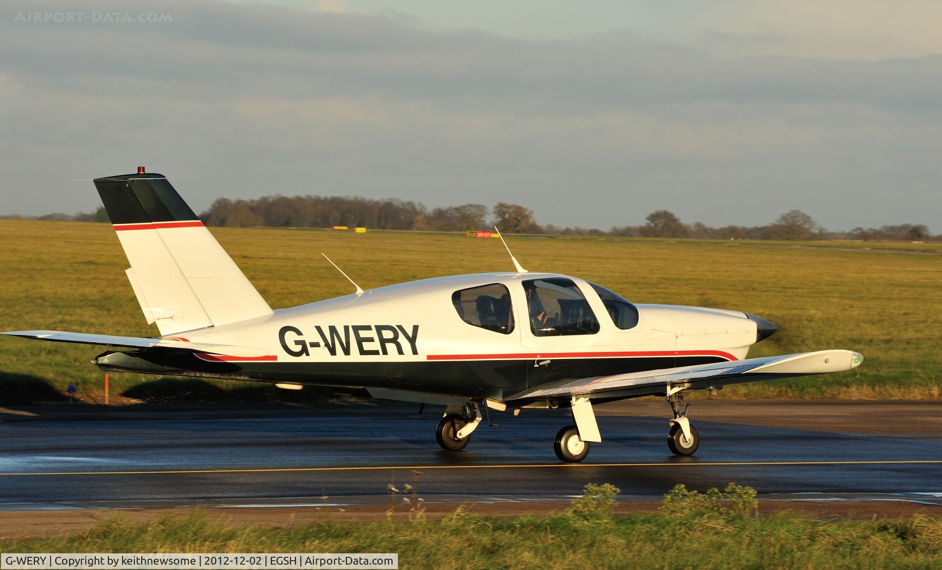 G-WERY, 1982 Socata TB-20 Trinidad C/N 305, About to depart after a very short visit.