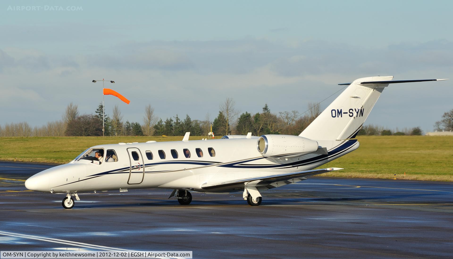 OM-SYN, 2010 Cessna 525B CitationJet CJ3 C/N 525B-0043, A very nice visitor on a cold but bright day !