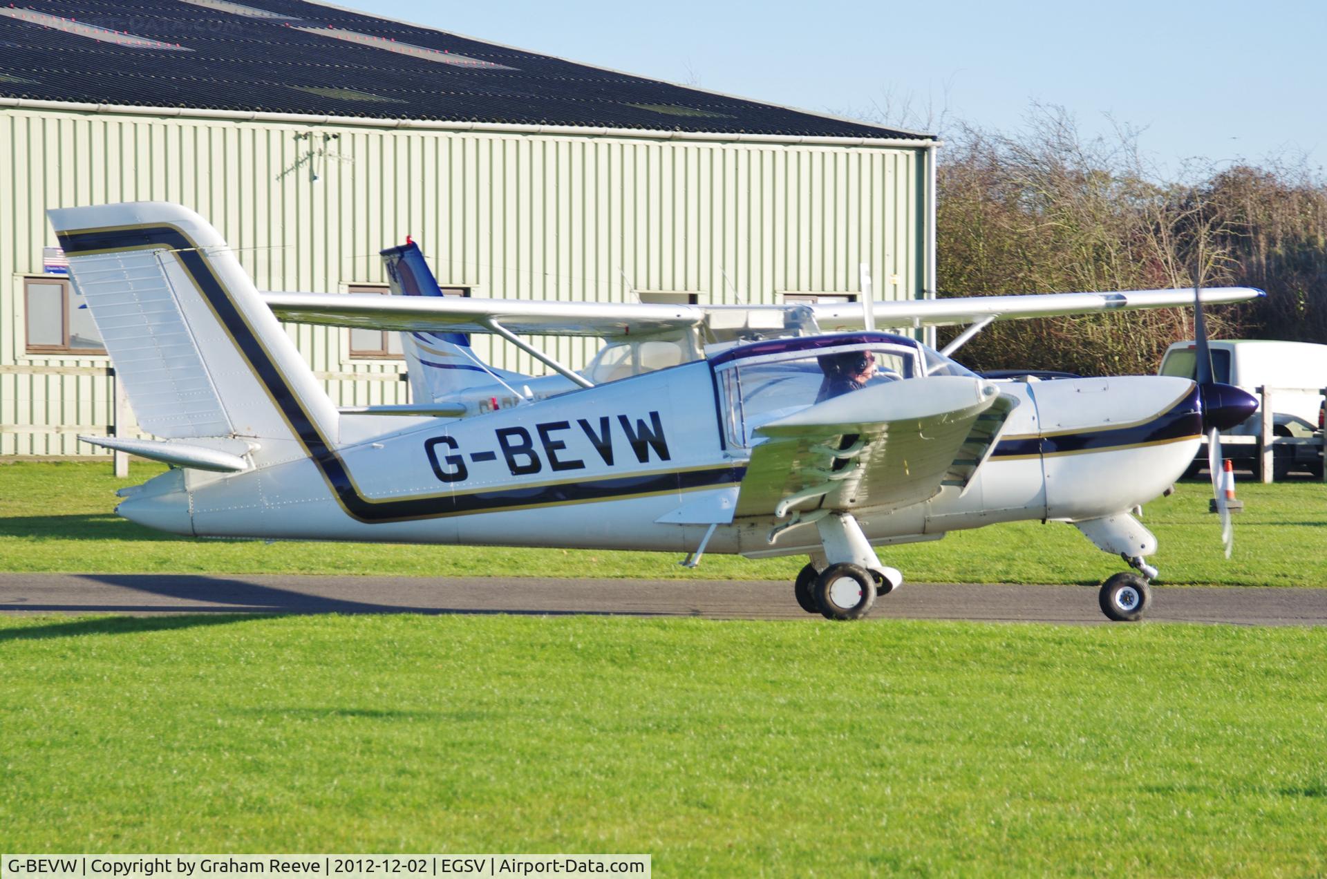 G-BEVW, 1977 Socata Rallye 150ST C/N 2928, Just landed.