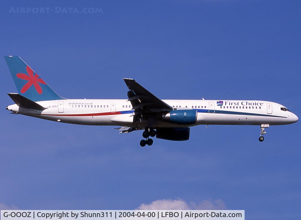 G-OOOZ, 1992 Boeing 757-236 C/N 25593, Landing rwy 14R