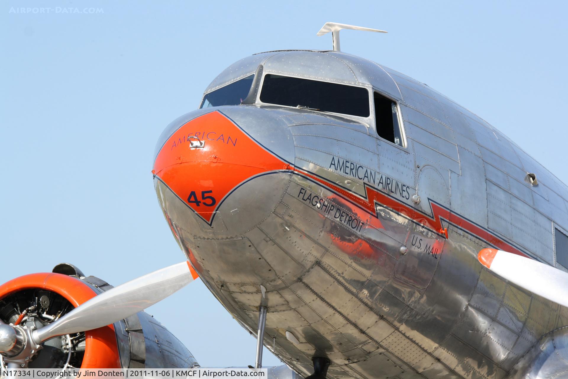 N17334, 1937 Douglas DC-3-178 C/N 1920, Flagship Detroit DC-3 sits on display at MacDill Air Fest
