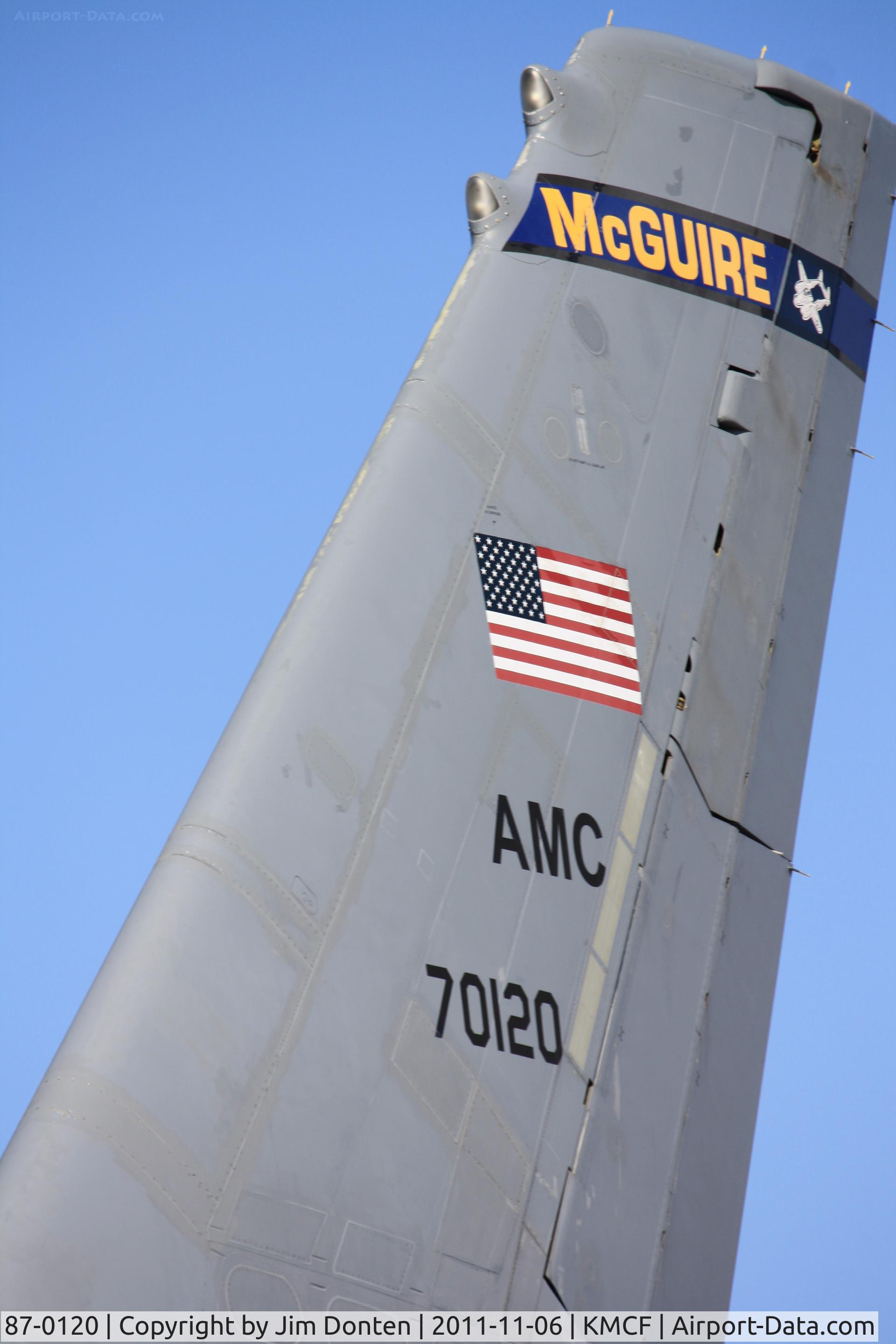 87-0120, 1987 McDonnell Douglas KC-10A Extender C/N 48306, KC-10A Extender (87-0120) from the 305th/514th Air Mobility Wing at McGuire Air Force Base sits on display at MacDill Air Fest
