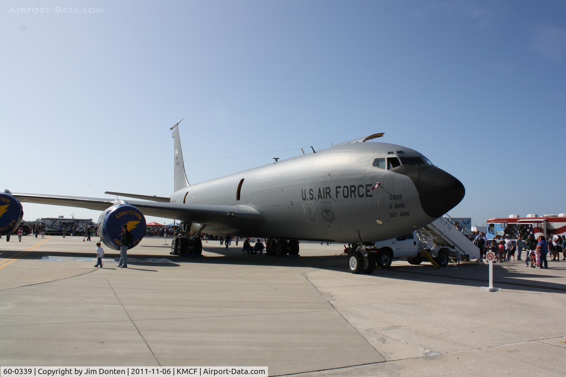 60-0339, 1960 Boeing KC-135R Stratotanker C/N 18114, KC-135 Stratotanker (60-0339) from the 6th Air Mobility Wing/927th Air Refueling Wing sits on display at MacDill Air Fest