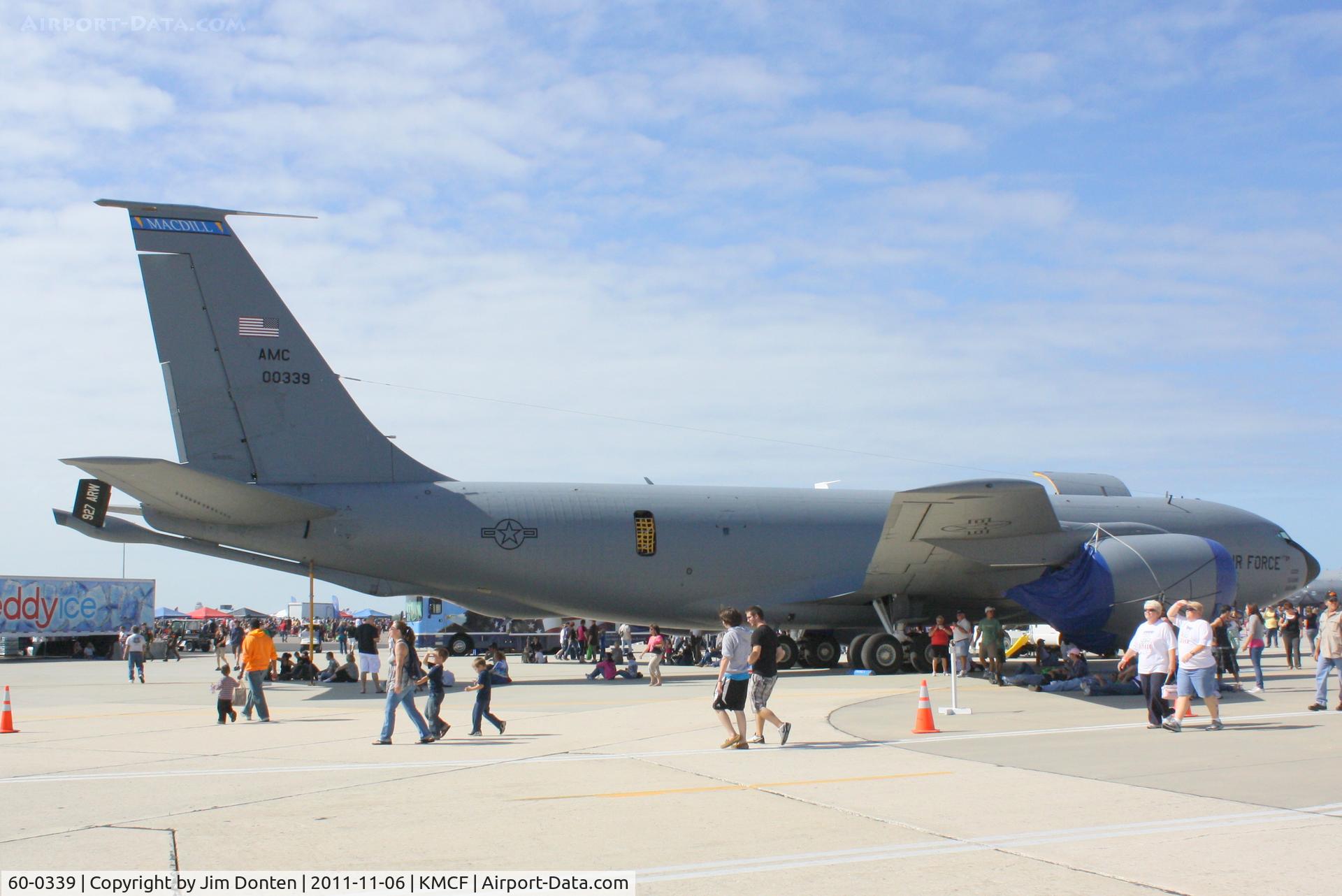 60-0339, 1960 Boeing KC-135R Stratotanker C/N 18114, KC-135 Stratotanker (60-0339) from the 6th Air Mobility Wing/927th Air Refueling Wing sits on display at MacDill Air Fest