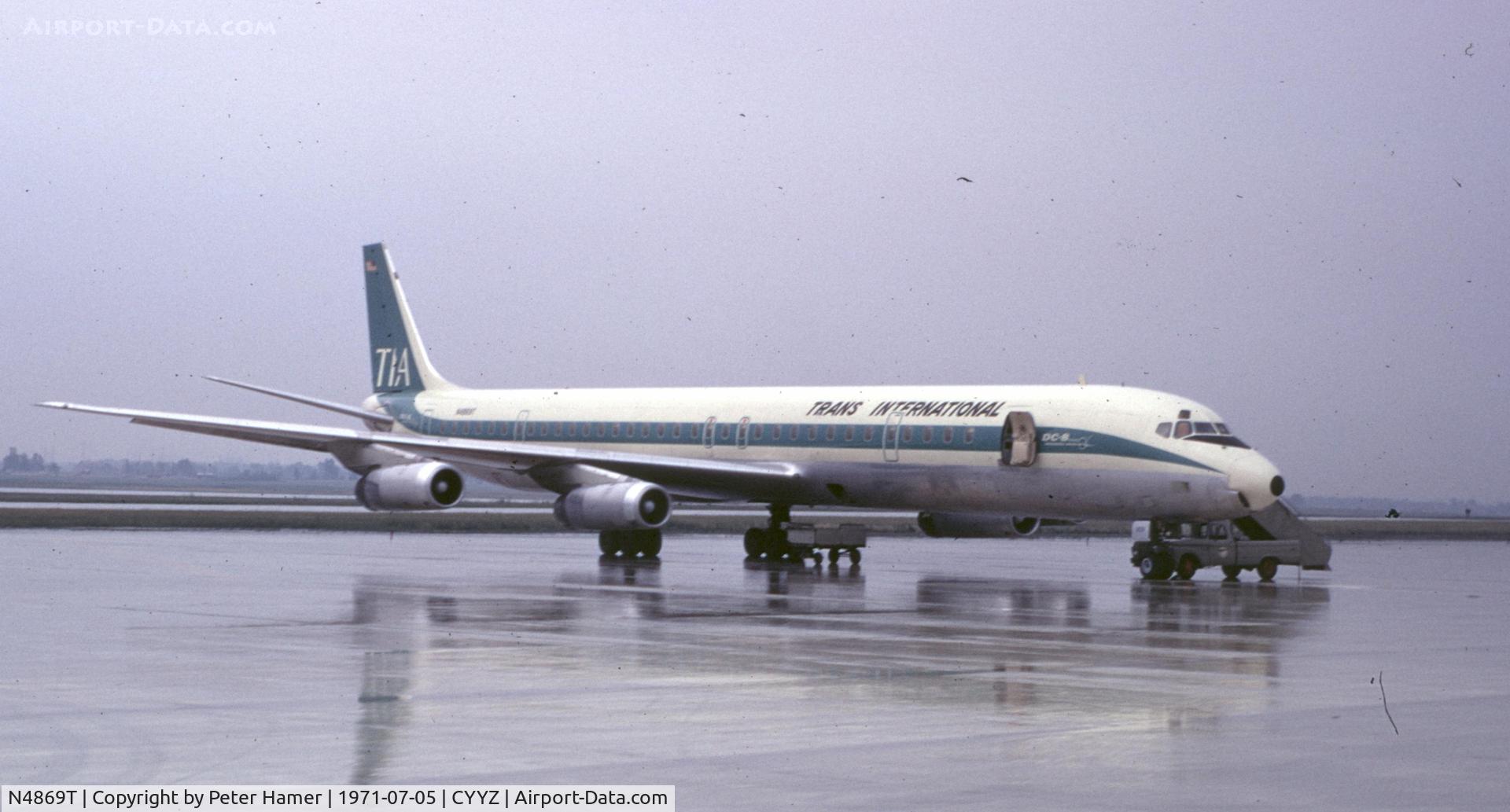 N4869T, 1970 Douglas DC-8-63CF C/N 46117, 1971 Toronto