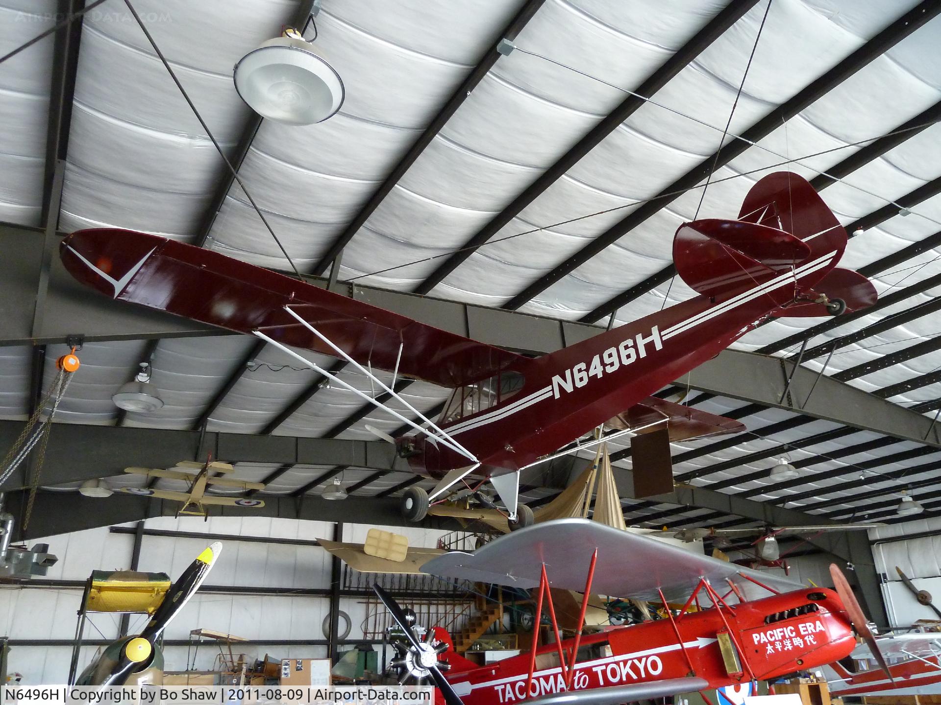 N6496H, 1946 Piper J3C-85 C/N 19680, Taken at the Owl's Head Museum in Maine.