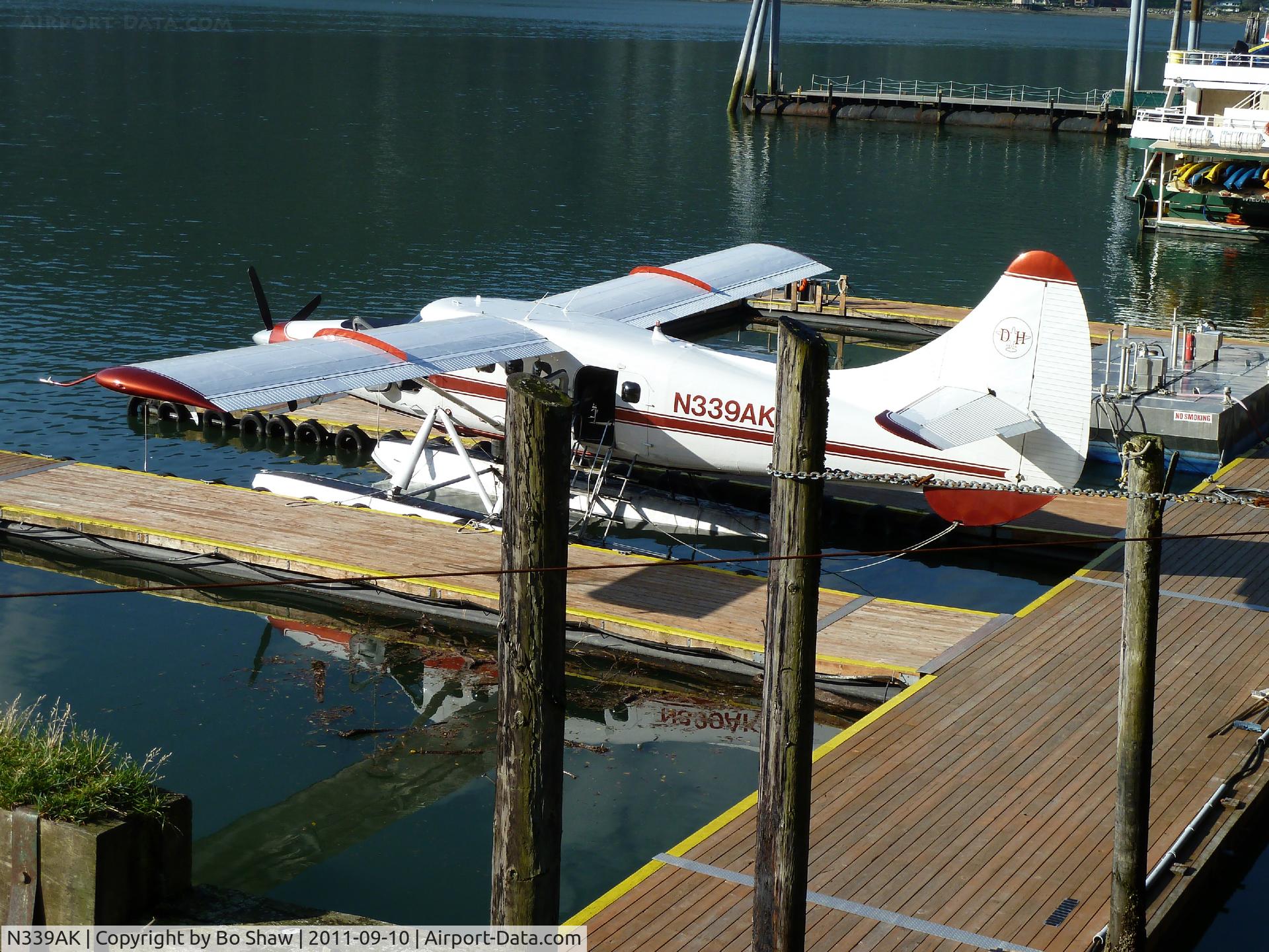 N339AK, 1965 De Havilland Canada DHC-3 Otter C/N 454, Moored at pier side, Juneau, Alaska