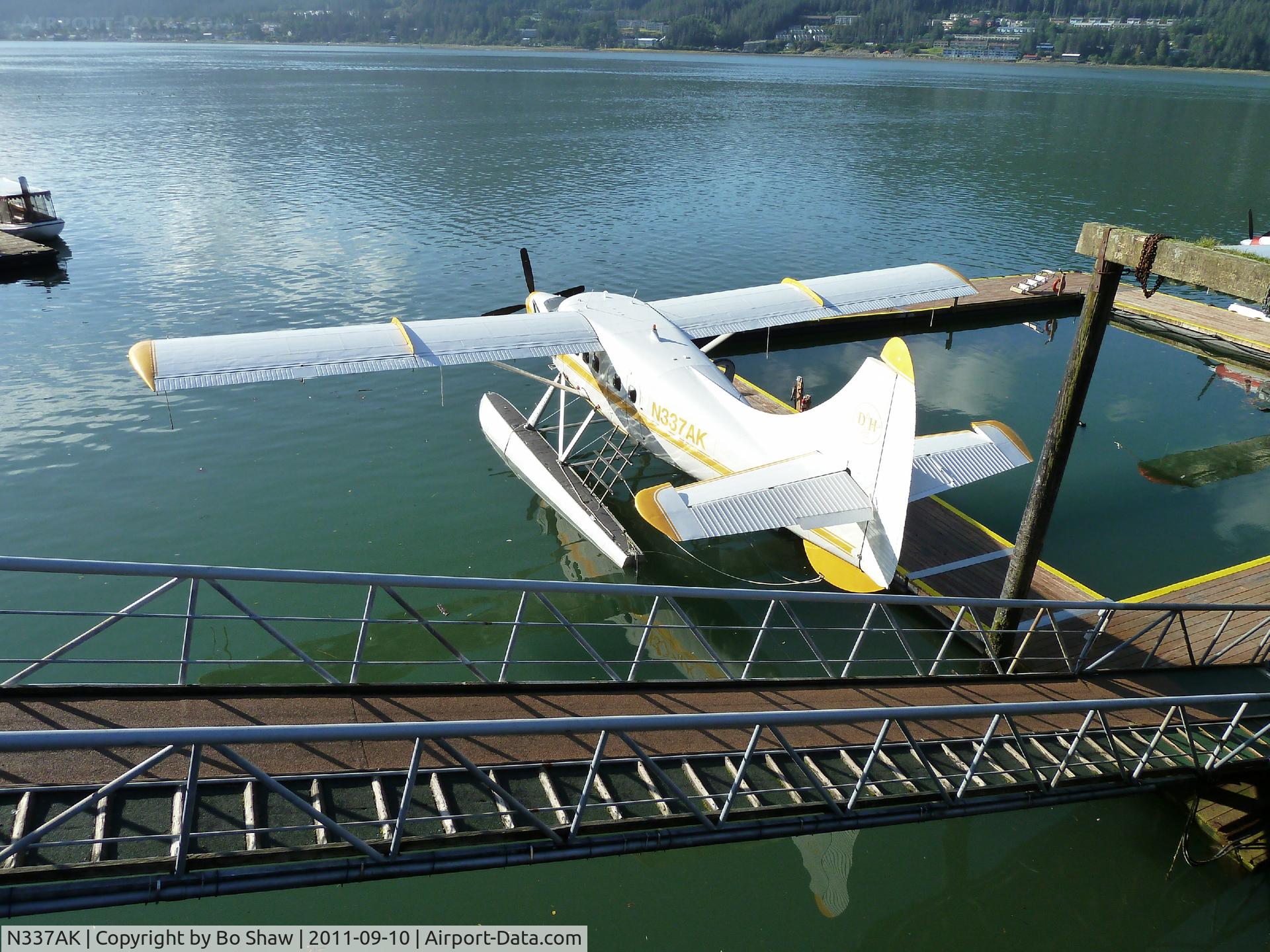 N337AK, 1961 De Havilland Canada DHC-3 Otter C/N 418, Moored at pier, Juneau, Alaska