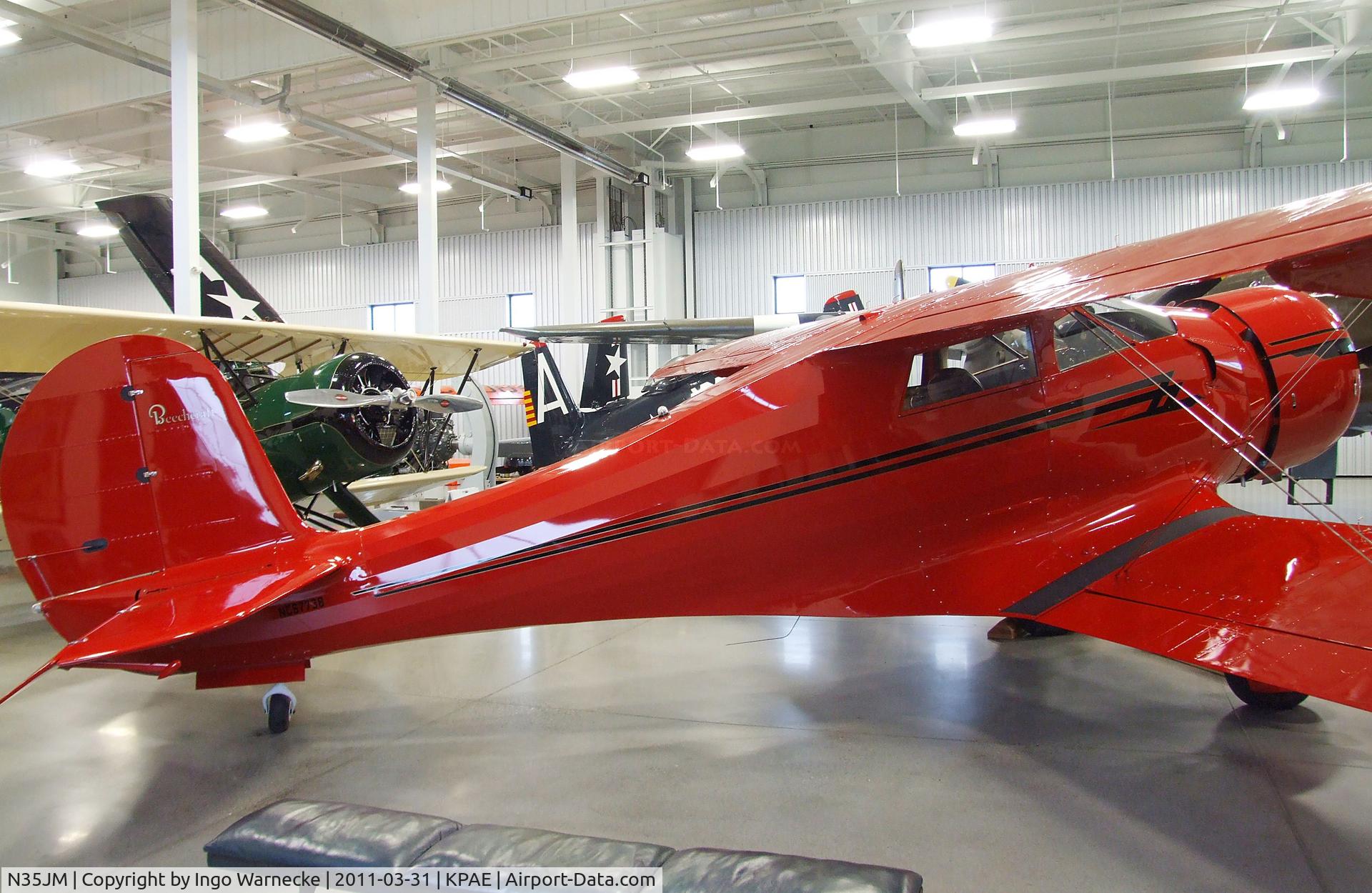 N35JM, 1944 Beech D17S Staggerwing C/N 6914, Beechcraft D17S Staggerwing (marked as NC67738) at the Historic Flight Foundation, Everett WA