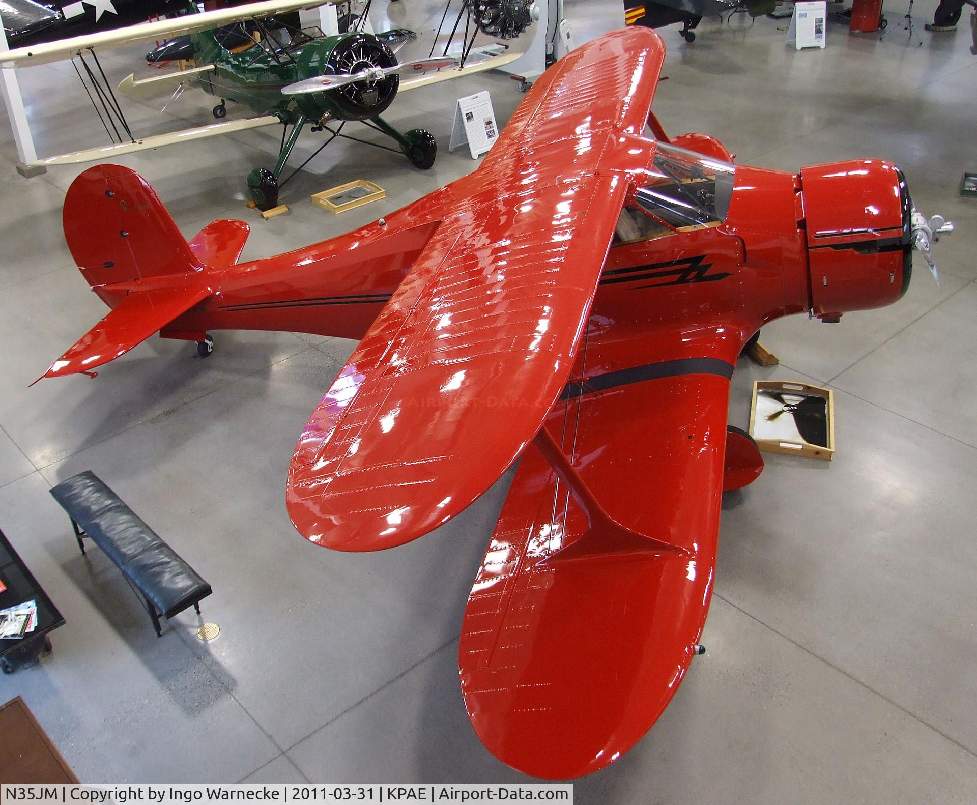 N35JM, 1944 Beech D17S Staggerwing C/N 6914, Beechcraft D17S Staggerwing (marked as NC67738) at the Historic Flight Foundation, Everett WA