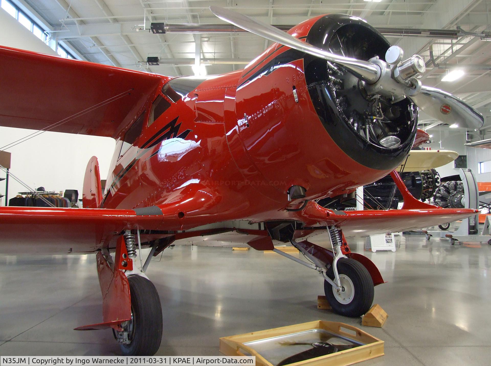 N35JM, 1944 Beech D17S Staggerwing C/N 6914, Beechcraft D17S Staggerwing (marked as NC67738) at the Historic Flight Foundation, Everett WA