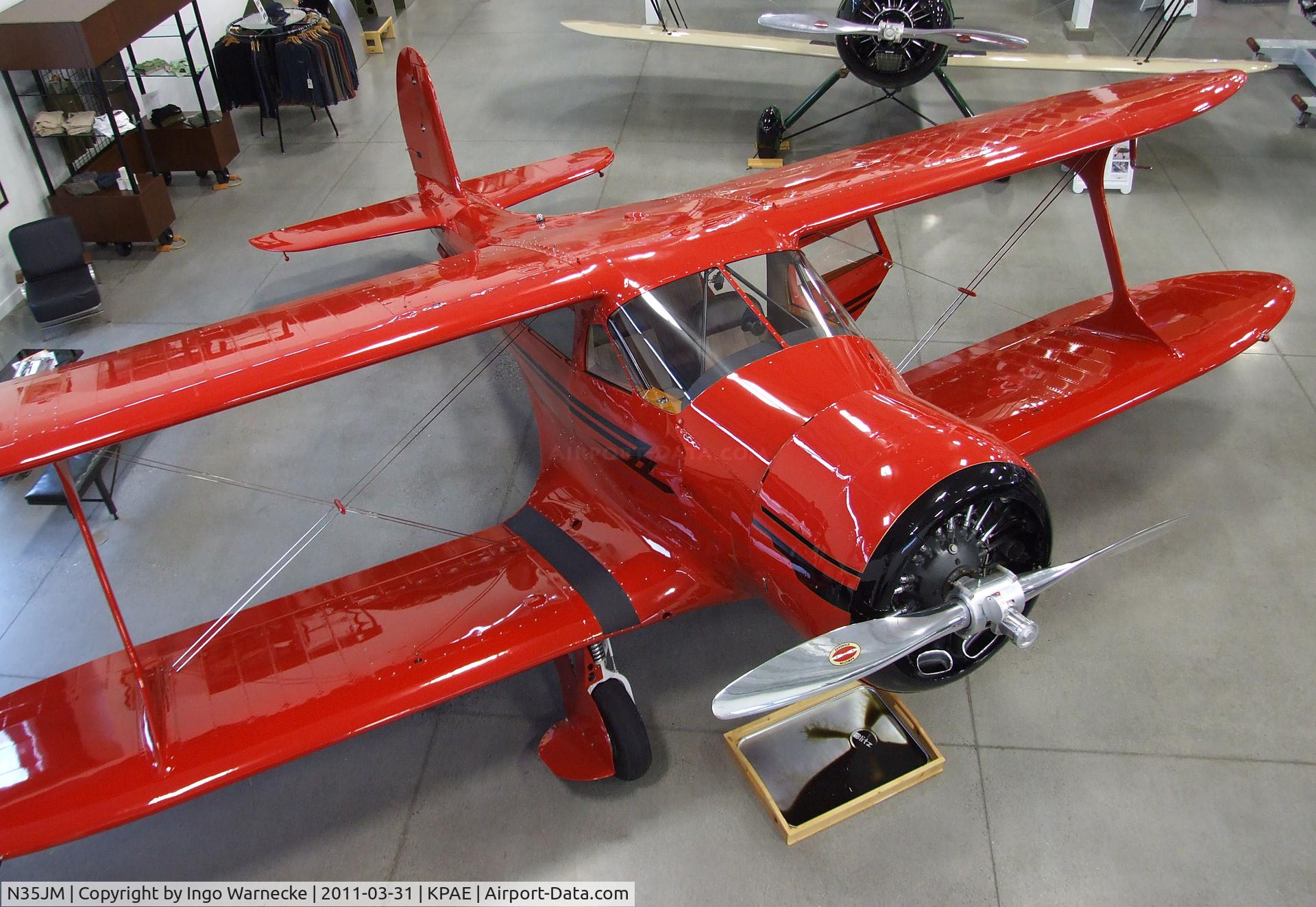 N35JM, 1944 Beech D17S Staggerwing C/N 6914, Beechcraft D17S Staggerwing (marked as NC67738) at the Historic Flight Foundation, Everett WA