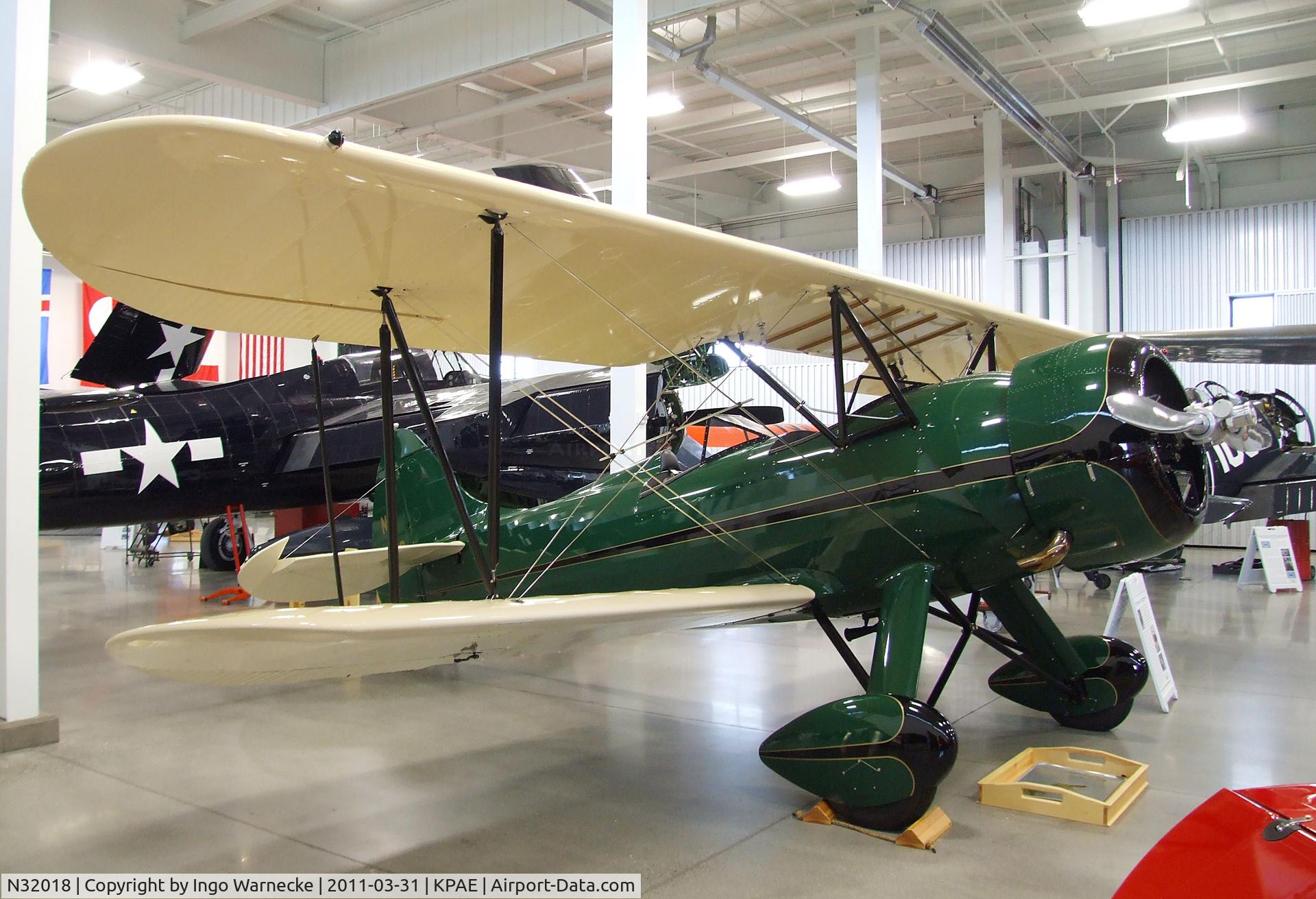 N32018, 1941 Waco UPF-7 C/N 5650, Waco UPF-7 at the Historic Flight Foundation, Everett WA