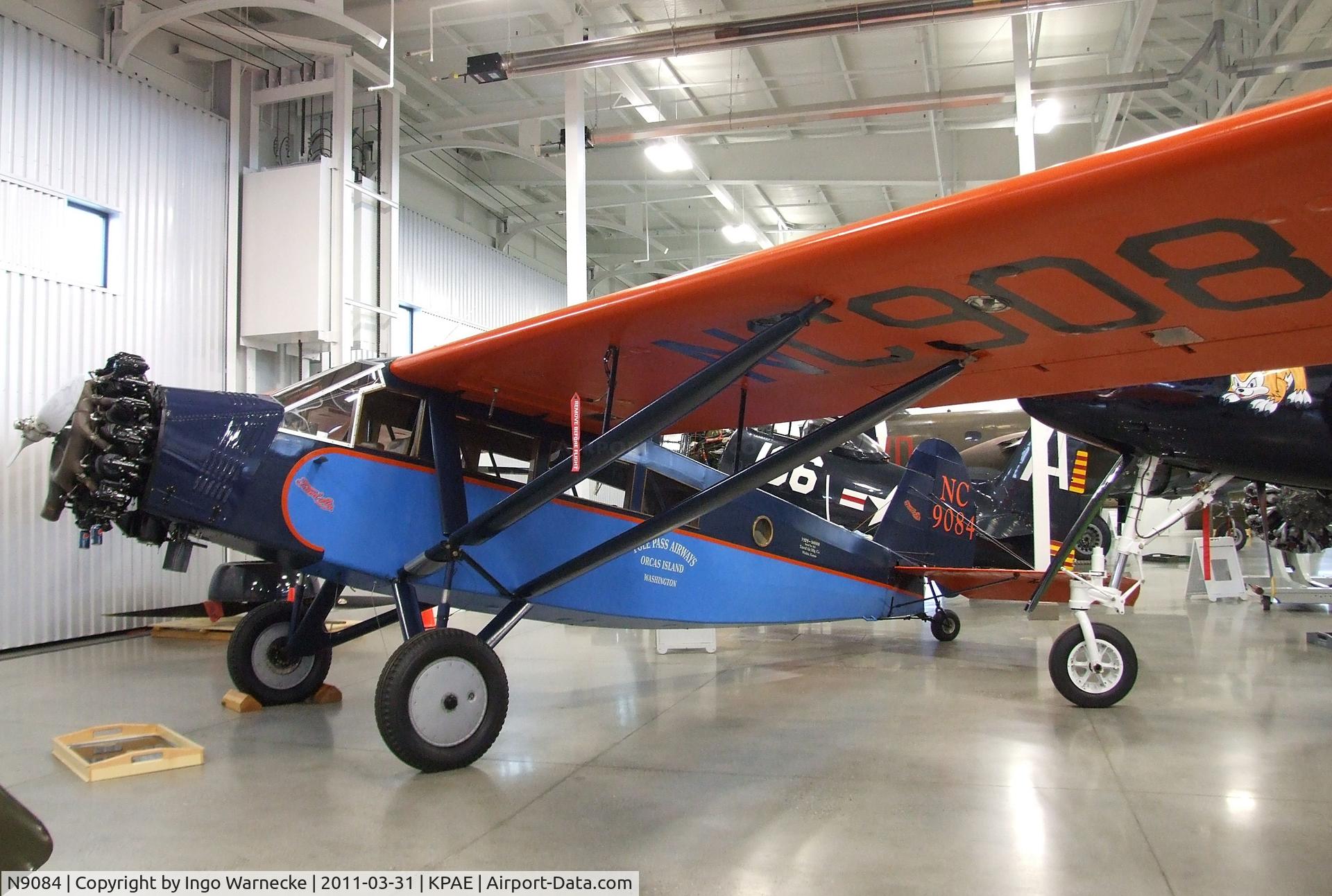 N9084, 1929 Travel Air S-6000-B C/N 865, Travel Air S-6000-B at the Historic Flight Foundation, Everett WA