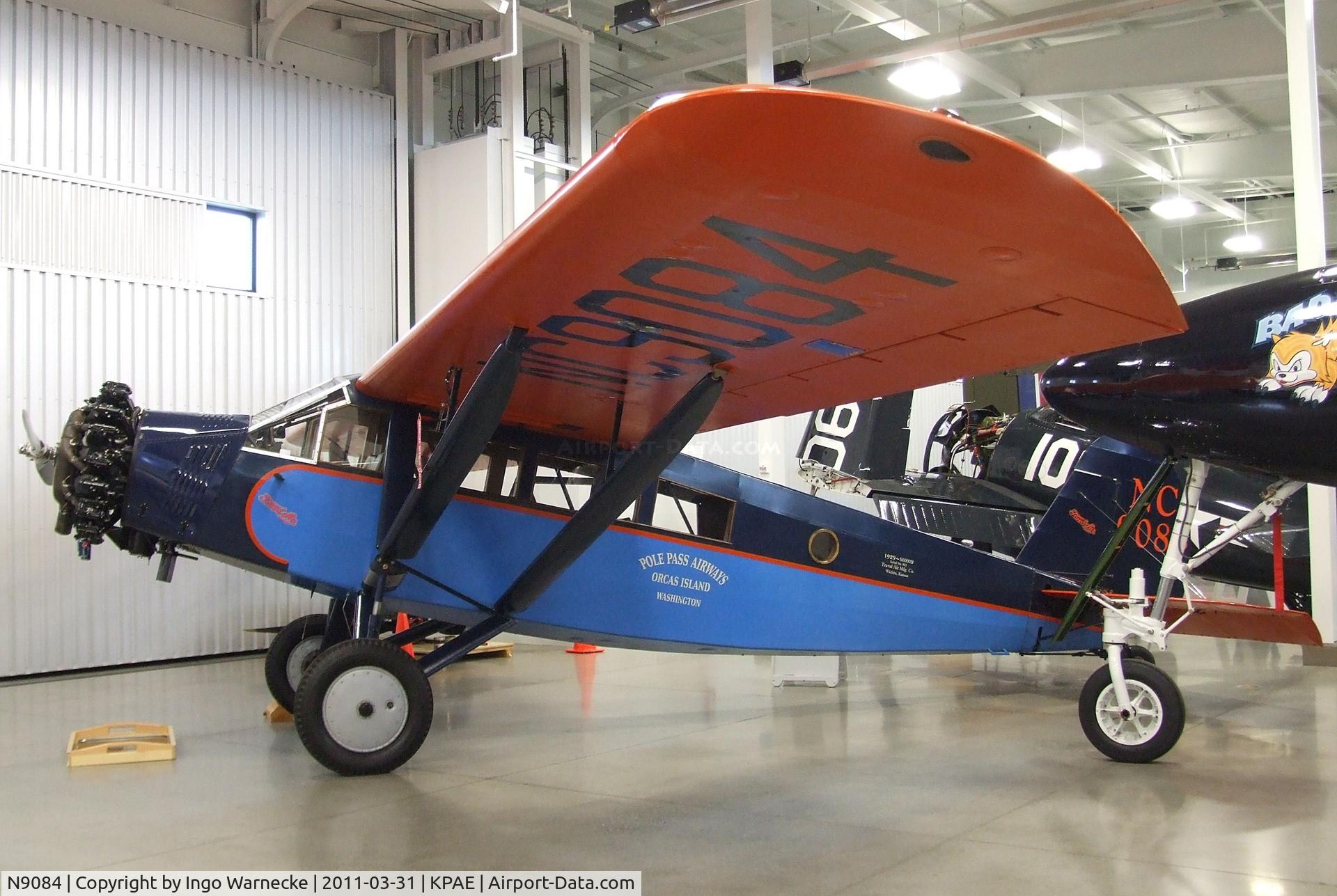 N9084, 1929 Travel Air S-6000-B C/N 865, Travel Air S-6000-B at the Historic Flight Foundation, Everett WA