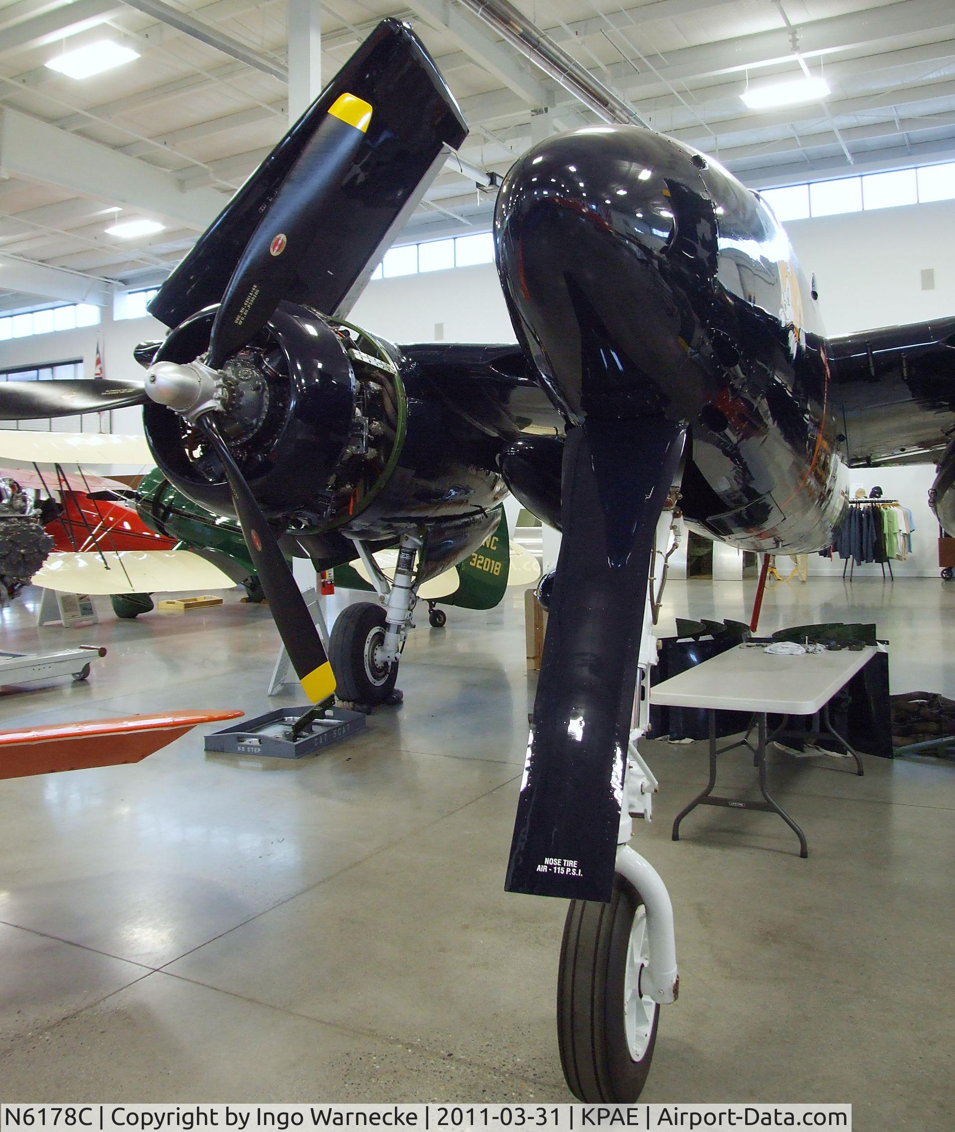 N6178C, Grumman F7F-3 Tigercat C/N C.225, Grumman F7F-3 Tigercat at the Historic Flight Foundation, Everett WA
