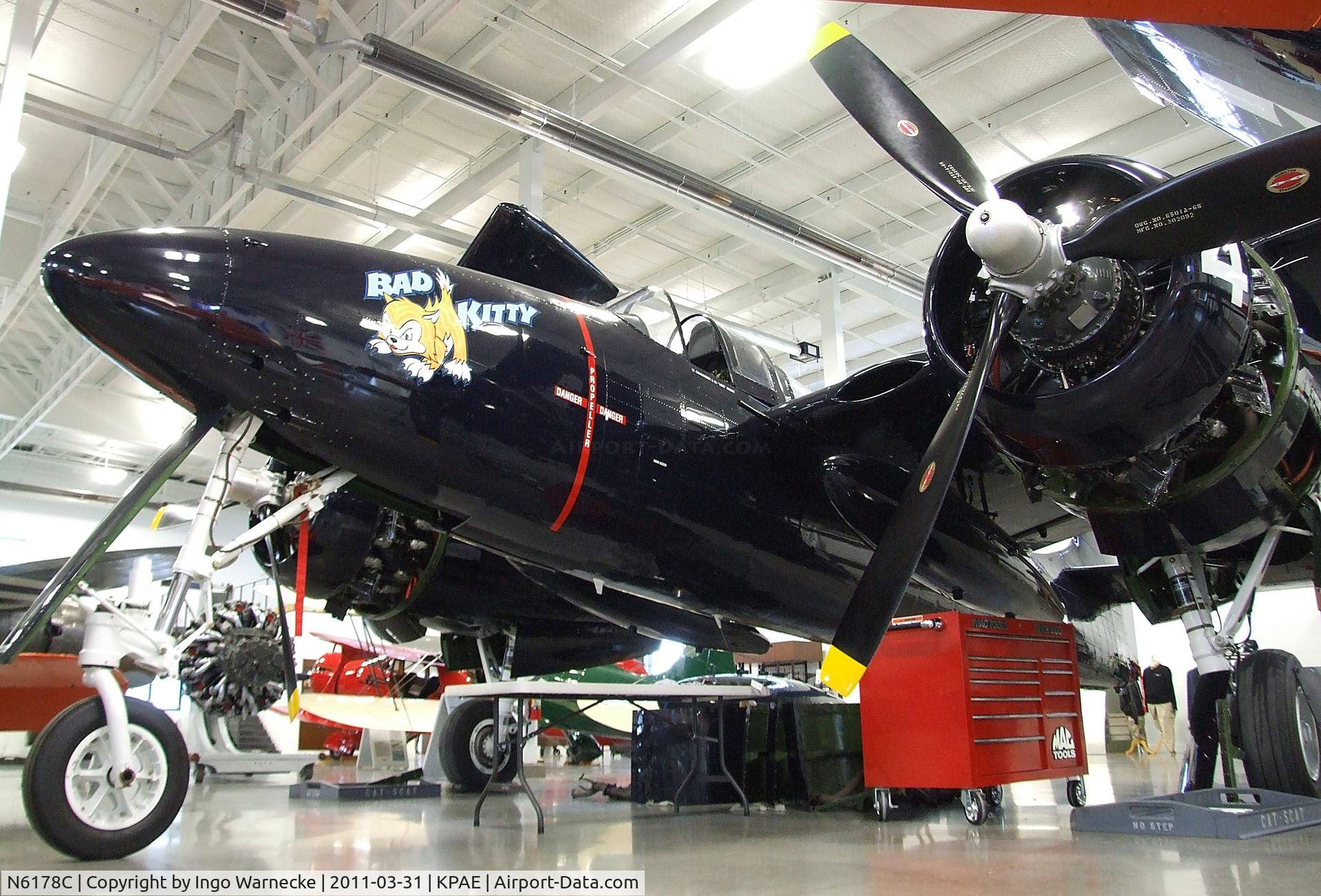 N6178C, Grumman F7F-3 Tigercat C/N C.225, Grumman F7F-3 Tigercat at the Historic Flight Foundation, Everett WA