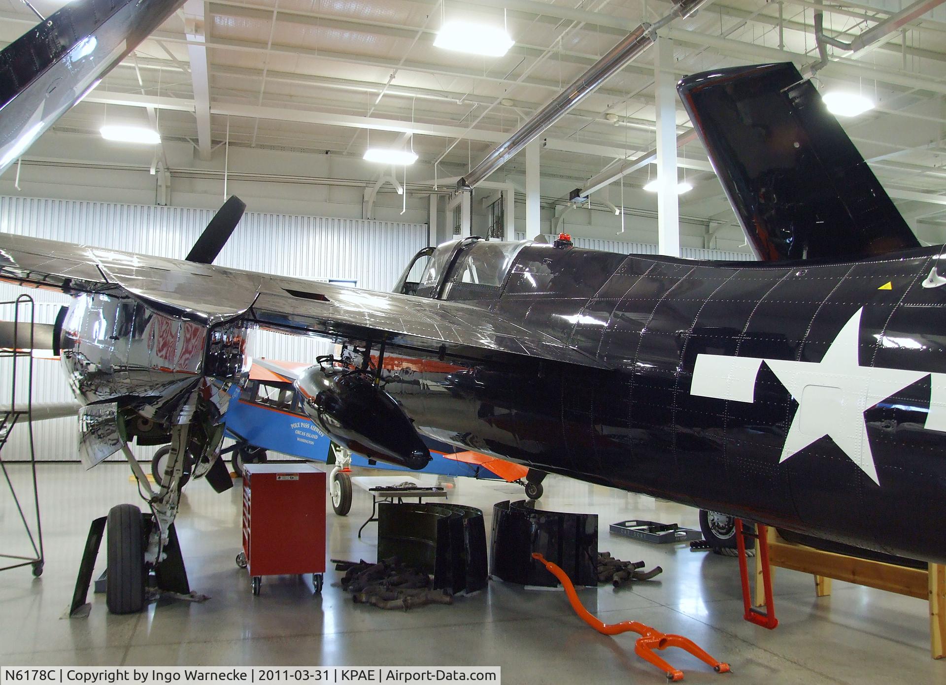 N6178C, Grumman F7F-3 Tigercat C/N C.225, Grumman F7F-3 Tigercat at the Historic Flight Foundation, Everett WA