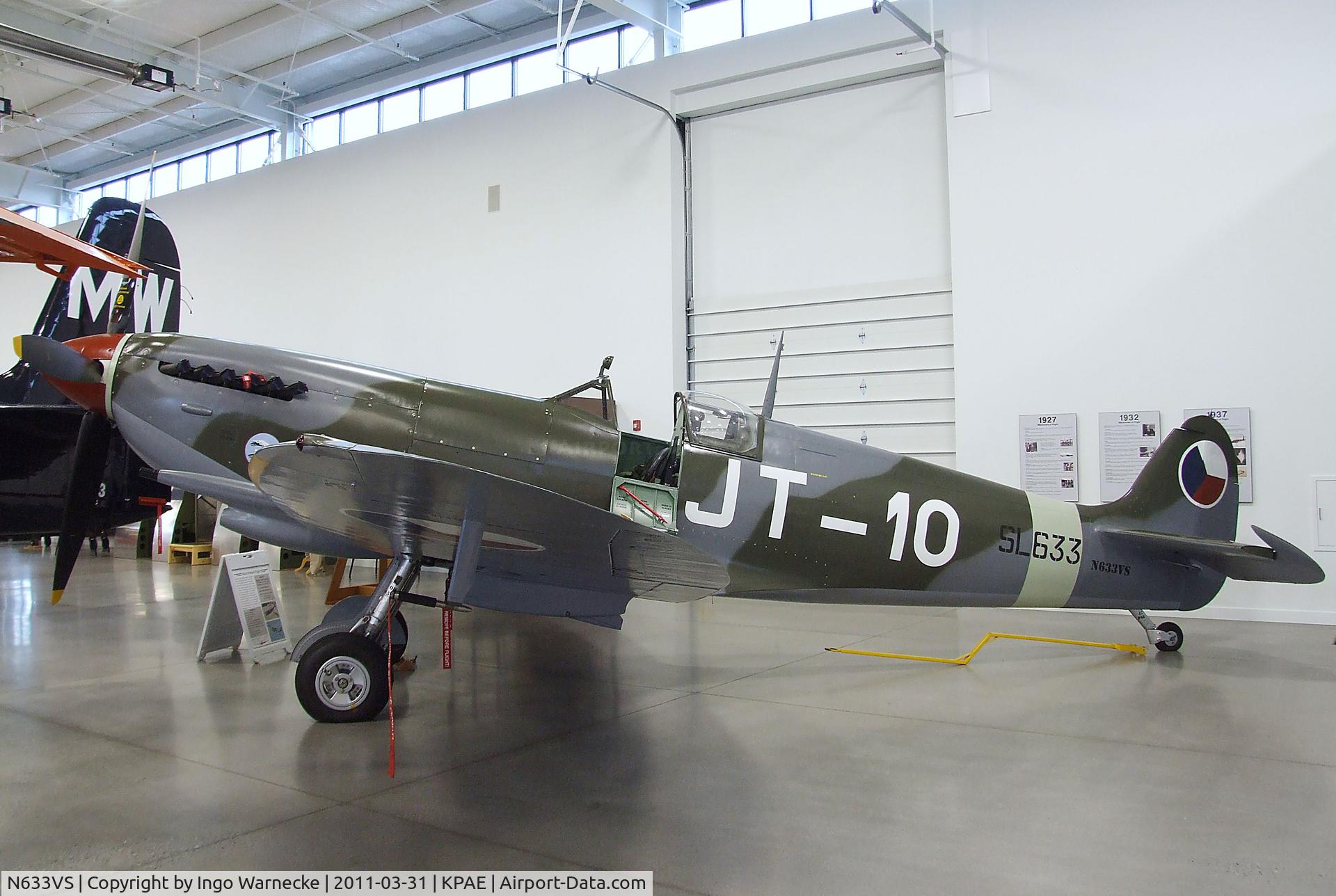 N633VS, 1945 Supermarine 361 Spitfire LF.IXe C/N CBAF.IX.571, Supermarine Spitfire IX at the Historic Flight Foundation, Everett WA