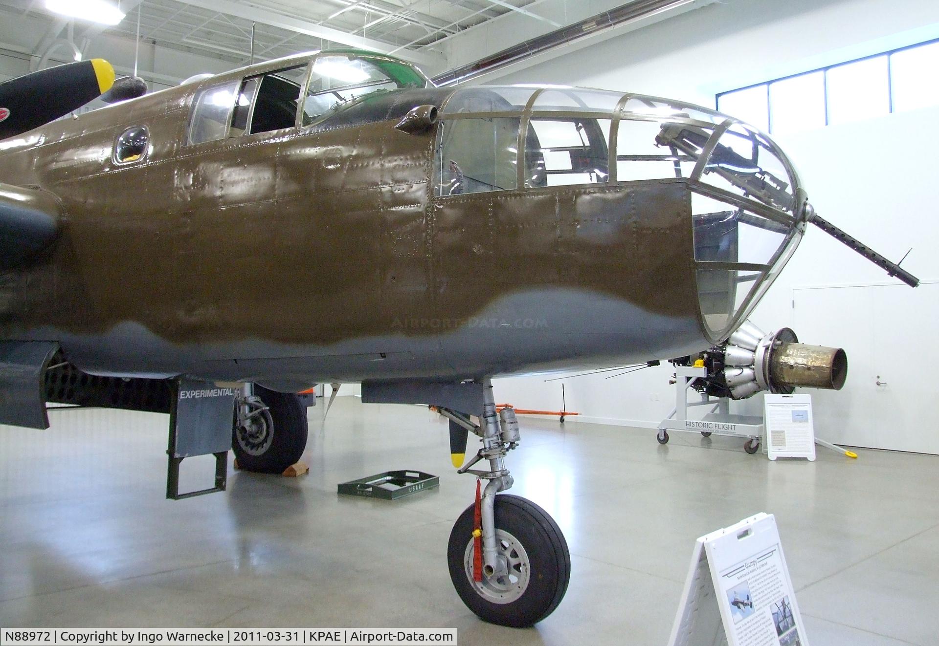 N88972, 1943 North American B-25D Mitchell C/N 100-23644, North American B-25D Mitchell at the Historic Flight Foundation, Everett WA