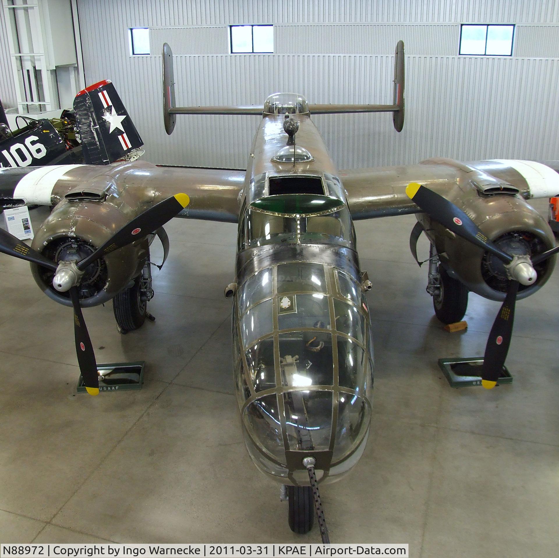 N88972, 1943 North American B-25D Mitchell C/N 100-23644, North American B-25D Mitchell at the Historic Flight Foundation, Everett WA