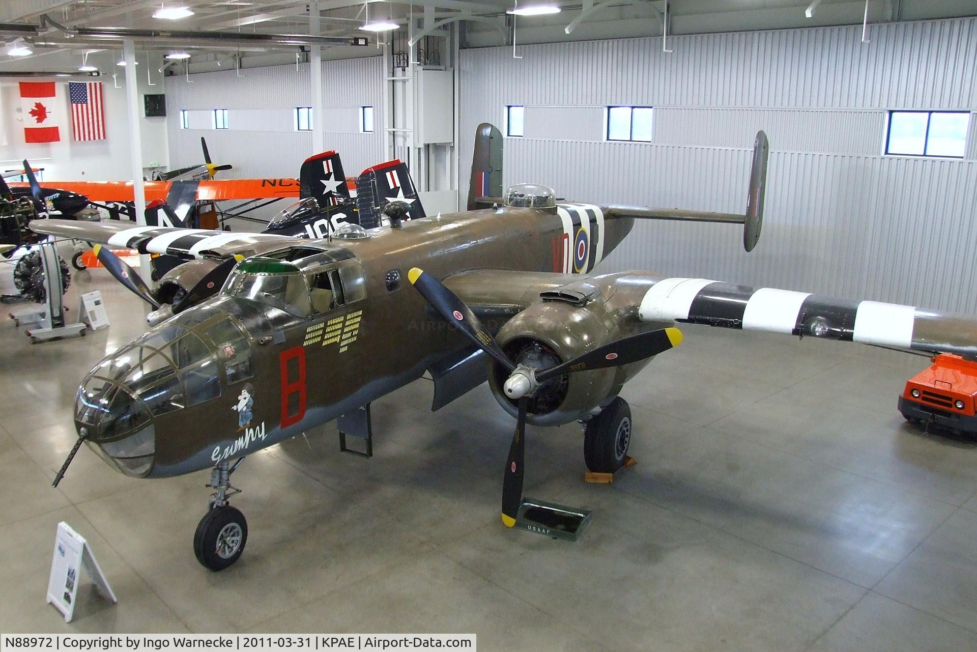 N88972, 1943 North American B-25D Mitchell C/N 100-23644, North American B-25D Mitchell at the Historic Flight Foundation, Everett WA