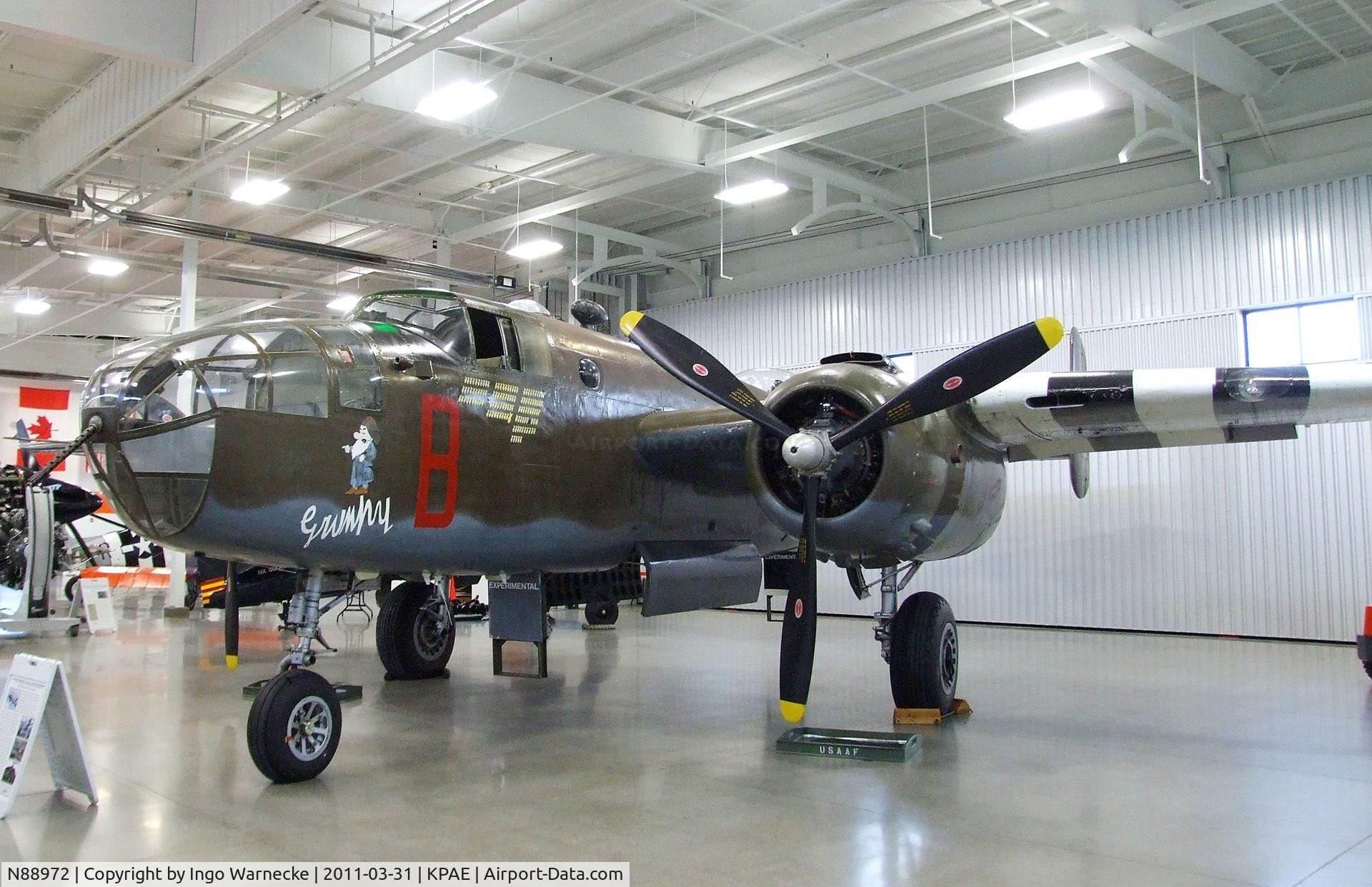 N88972, 1943 North American B-25D Mitchell C/N 100-23644, North American B-25D Mitchell at the Historic Flight Foundation, Everett WA
