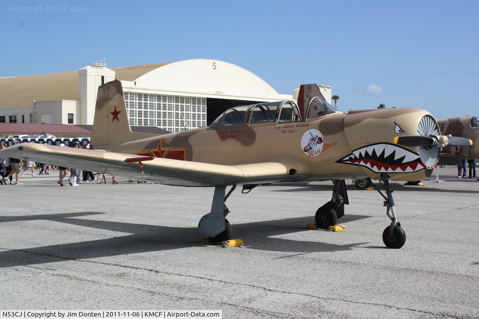 N53CJ, 1972 Nanchang CJ-6A C/N 2432062, Nanchang CJ-6A (N53CJ) on display at MacDill Air Fest