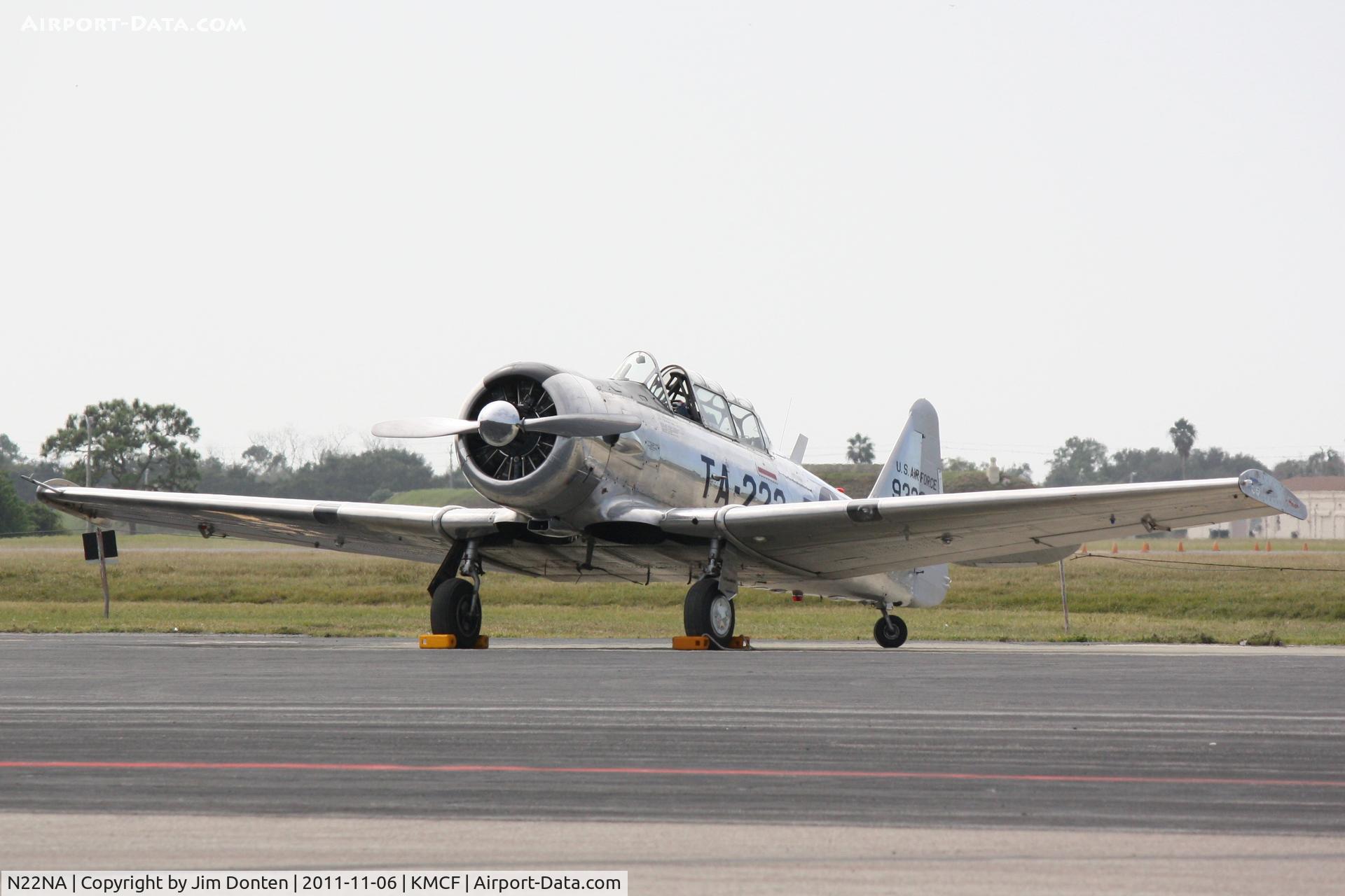 N22NA, 1946 North American T-6G Texan C/N 168-326, T-6 Texan (N22NA) on display at MacDill Air Fest