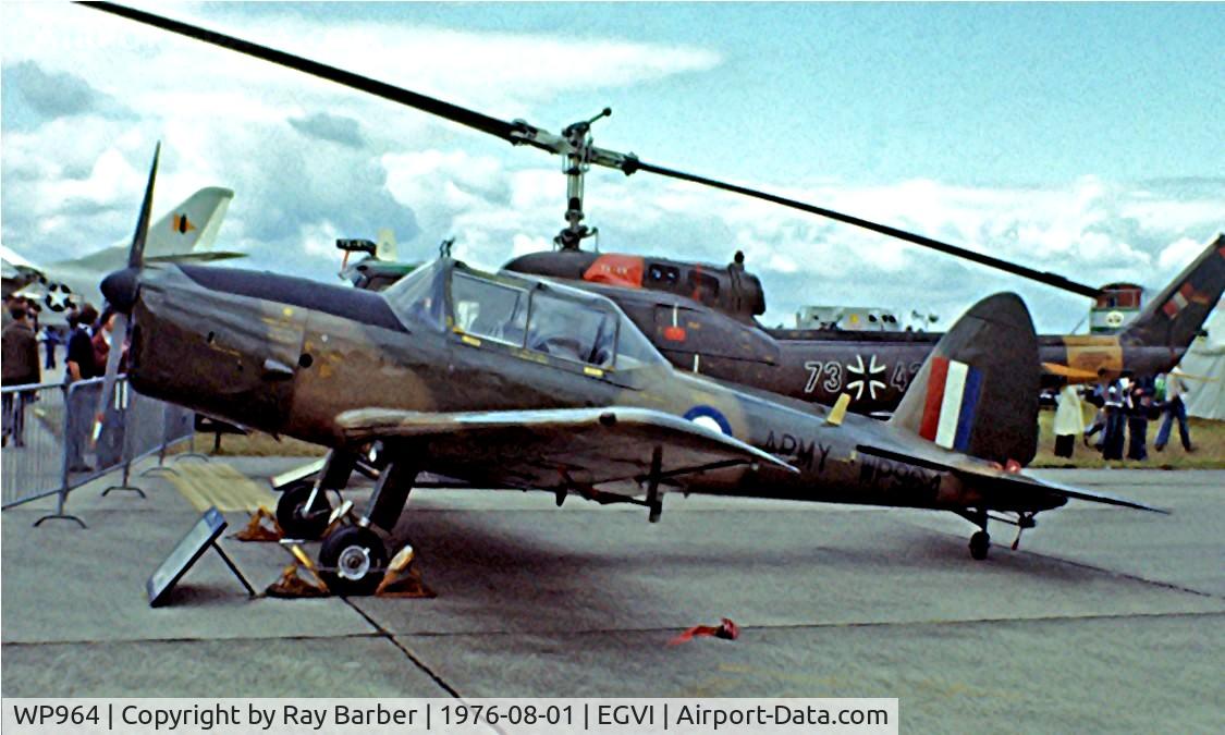 WP964, 1952 De Havilland DHC-1 Chipmunk T.10 C/N C1/0826, DHC-1 Chipmunk T.10 [C1/0826] RAF Greenham Common~G 01/08/1976. Image taken from a slide.