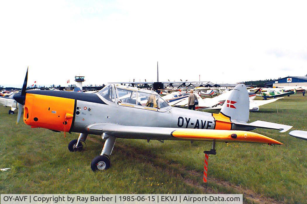 OY-AVF, 1953 De Havilland DHC-1 Chipmunk 22 C/N C1/0794, DHC-1 Chipmunk 22 [C1/0794] Stauning~OY 15/06/1985