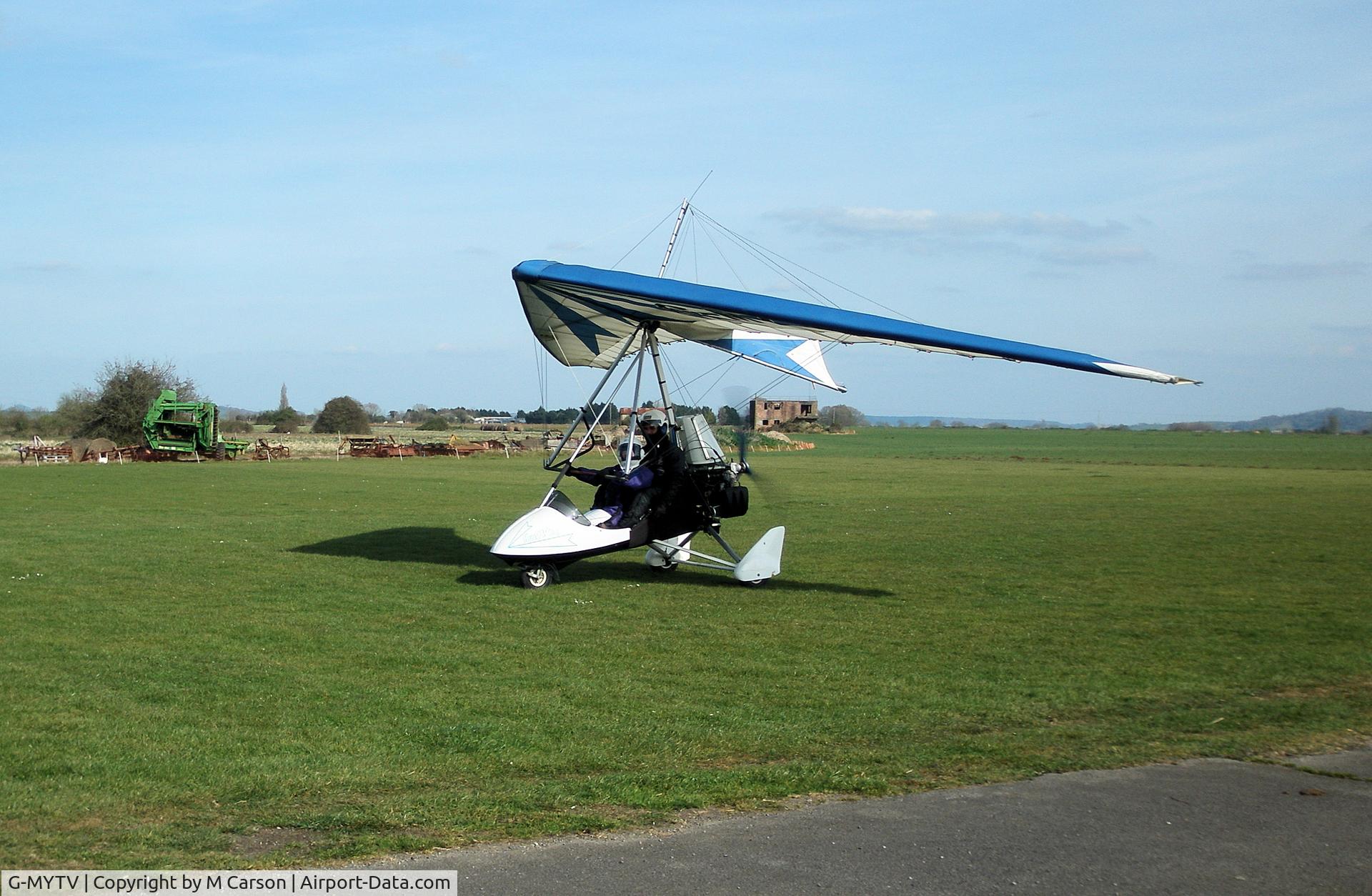 G-MYTV, 1995 Hunt Wing/Hunt Avon Skytrike C/N BMAA/HB/029, Now de-registered and in Lithuania. Sold in November 2012.
